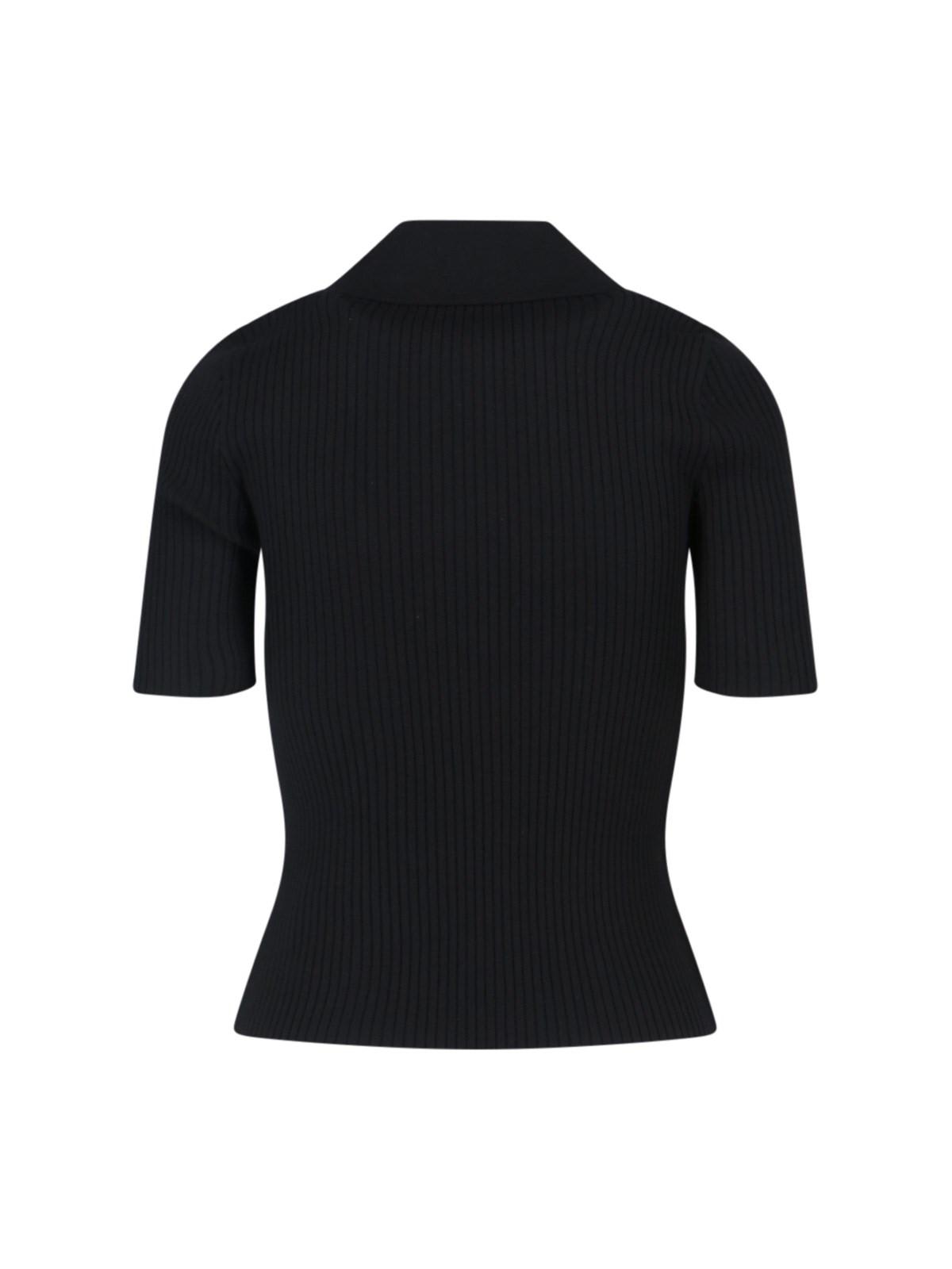 Shop Courrèges Logo Polo Shirt In Black