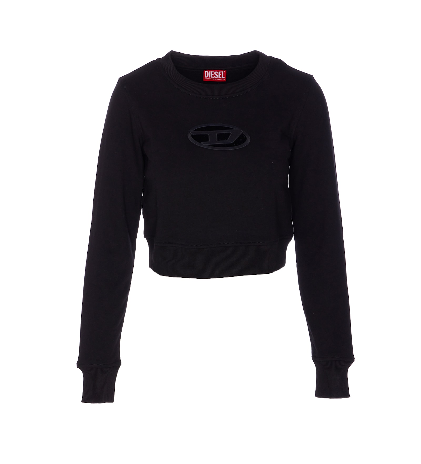 Diesel F-slimmy-od Sweatshirt In Black
