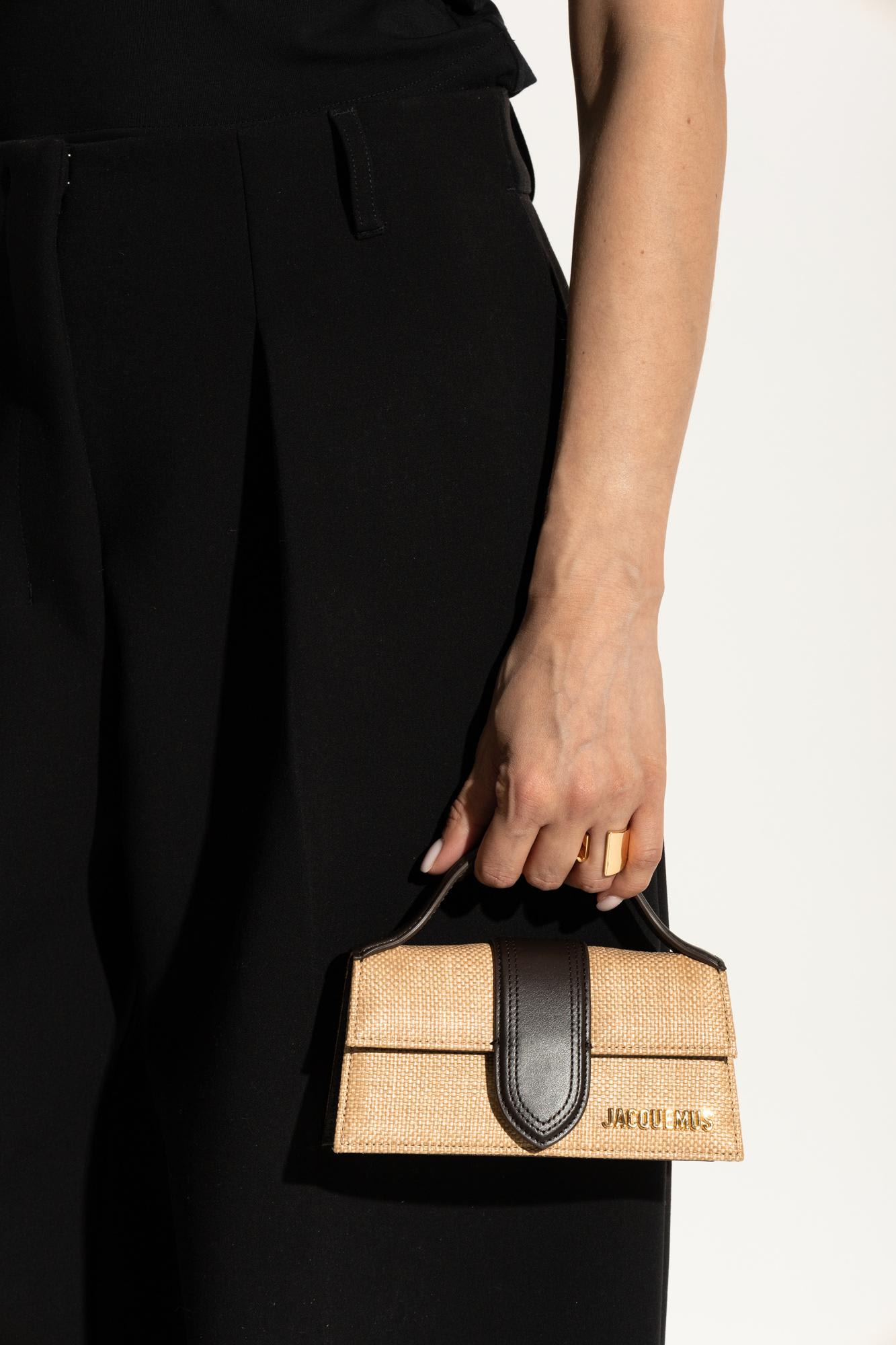 Jacquemus Le Grand Bambino Raffia Effect Shoulder Bag Women In Brown