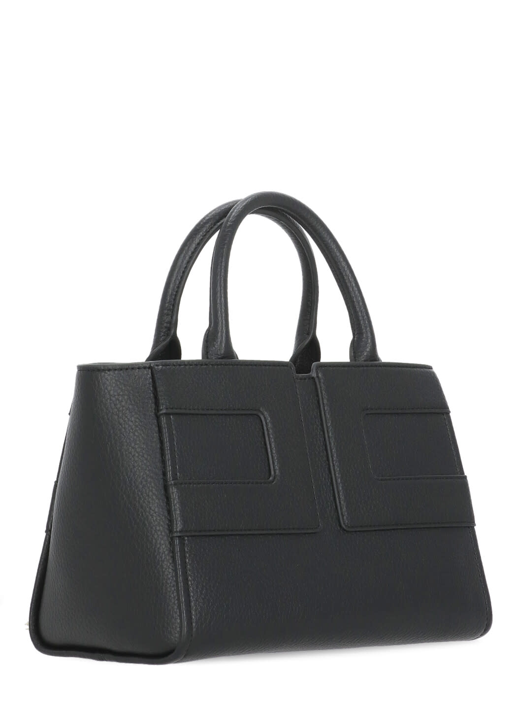 Elisabetta Franchi Structured Black Handbag In Black