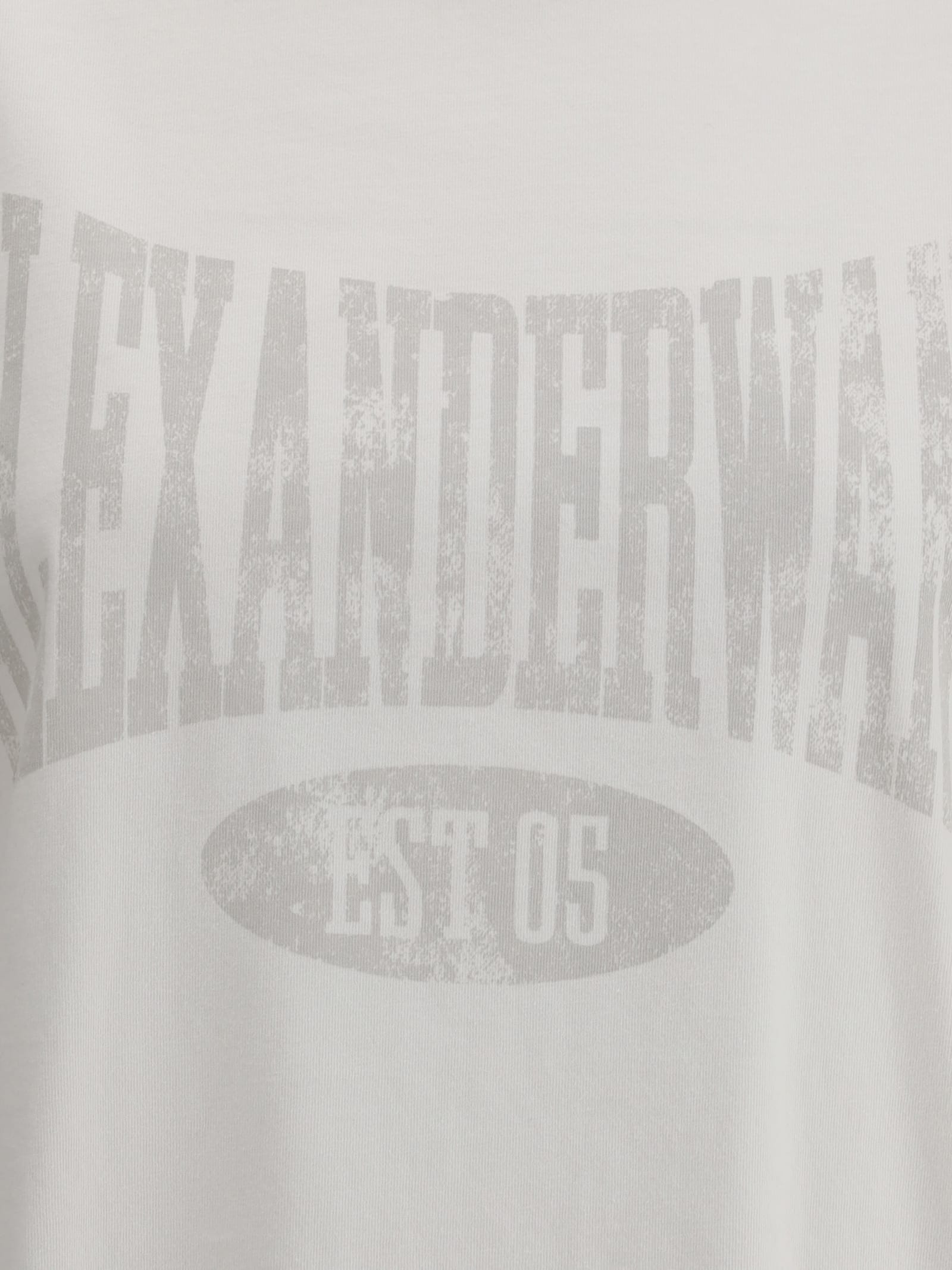Alexander Wang Graphic T-shirt In Dirtywhite