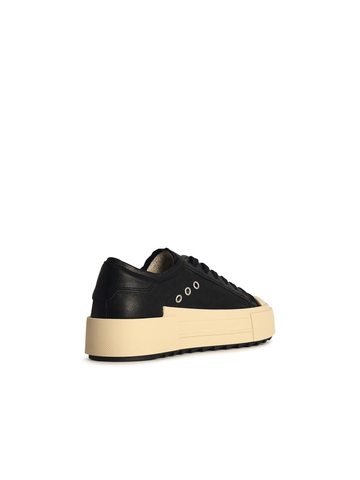 Philippe Model 'paris' Sneakers Contrasting Sole In West_noir