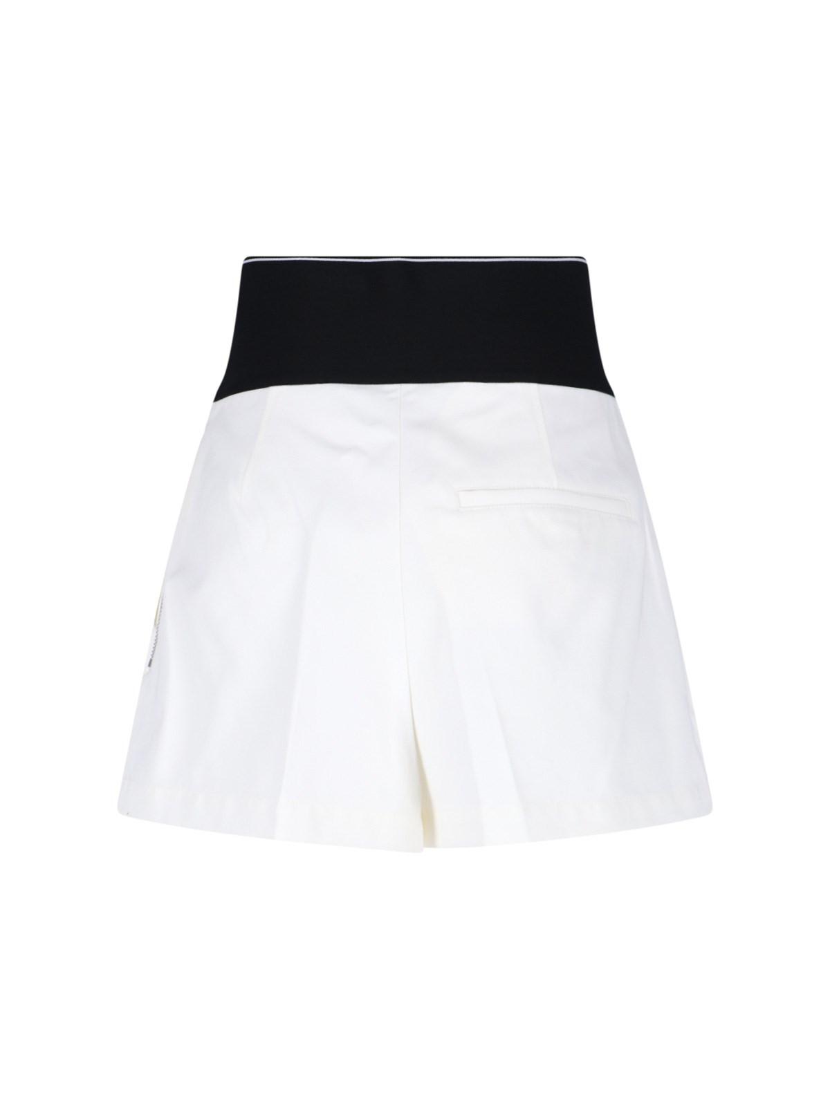 Shop Alexander Wang Logo Shorts In White