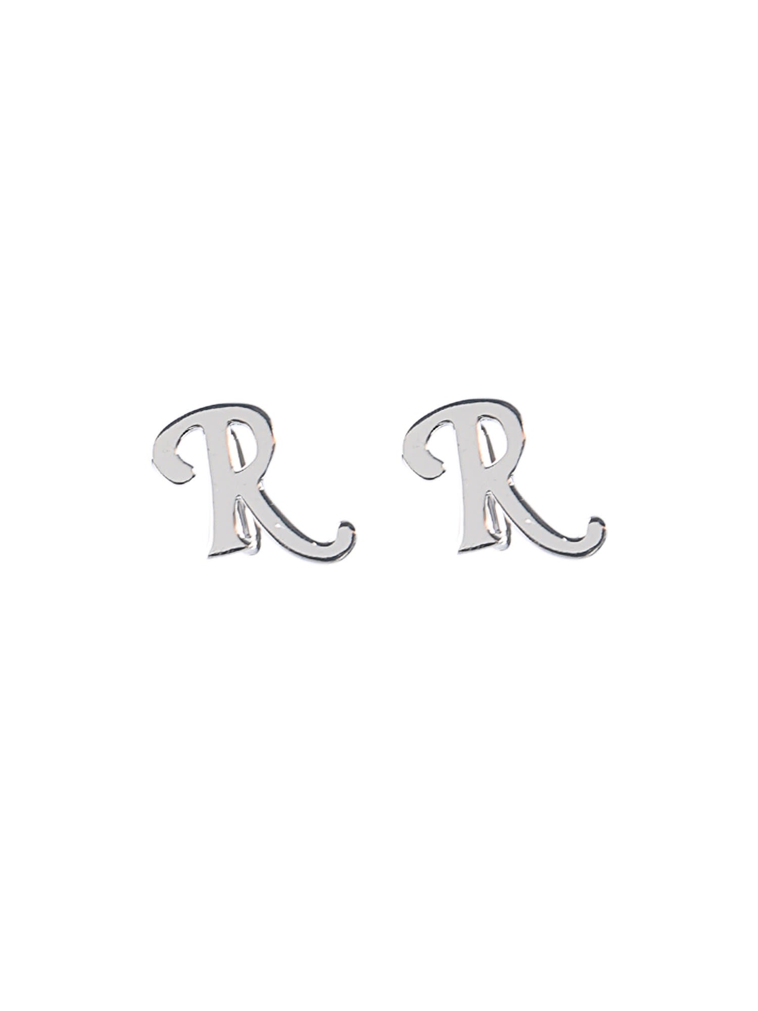 Raf Simons Logo Earrings