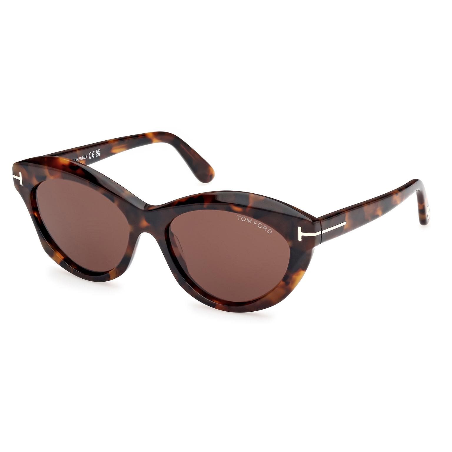 Shop Tom Ford Sunglasses In Havana/marrone