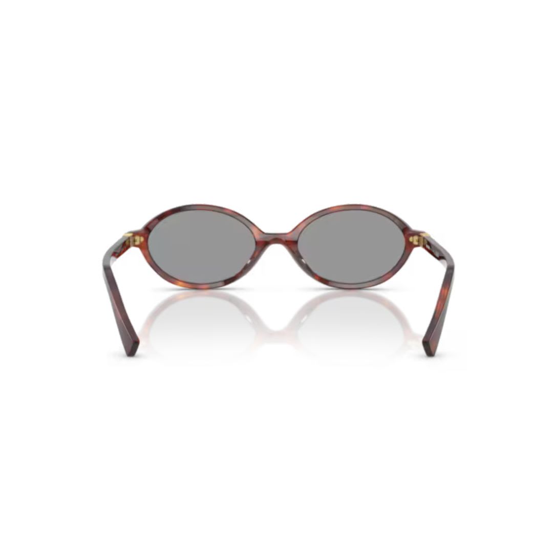 Miu Miu Oval-frame Sunglasses In Green