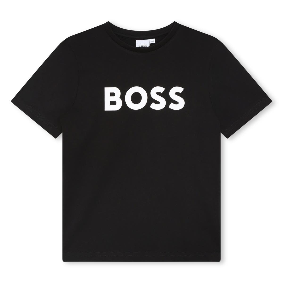 Shop Hugo Boss T-shirt With Embossed Logo In Black