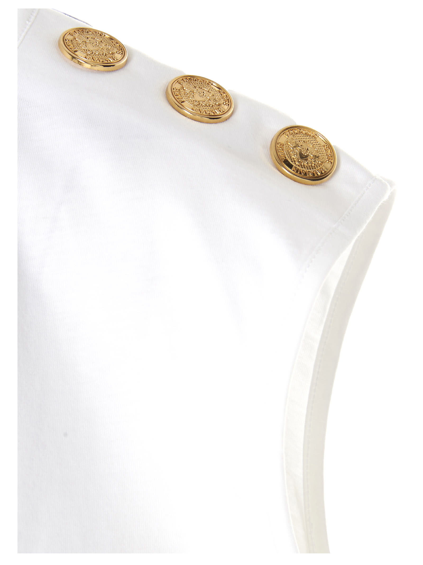 Shop Balmain Logo Tank Top