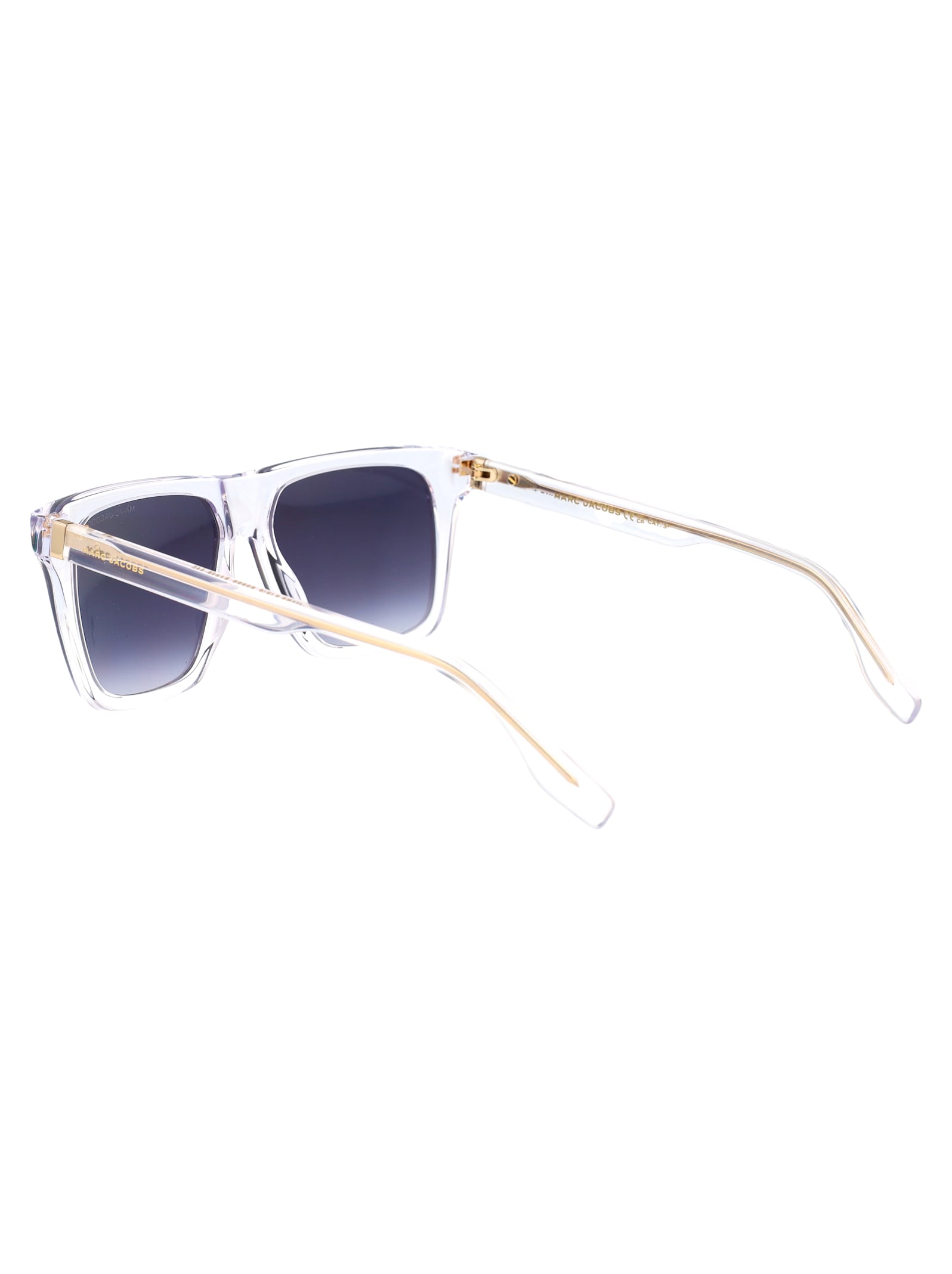 Marc Jacobs Crystal Acetate Sunglasses In White