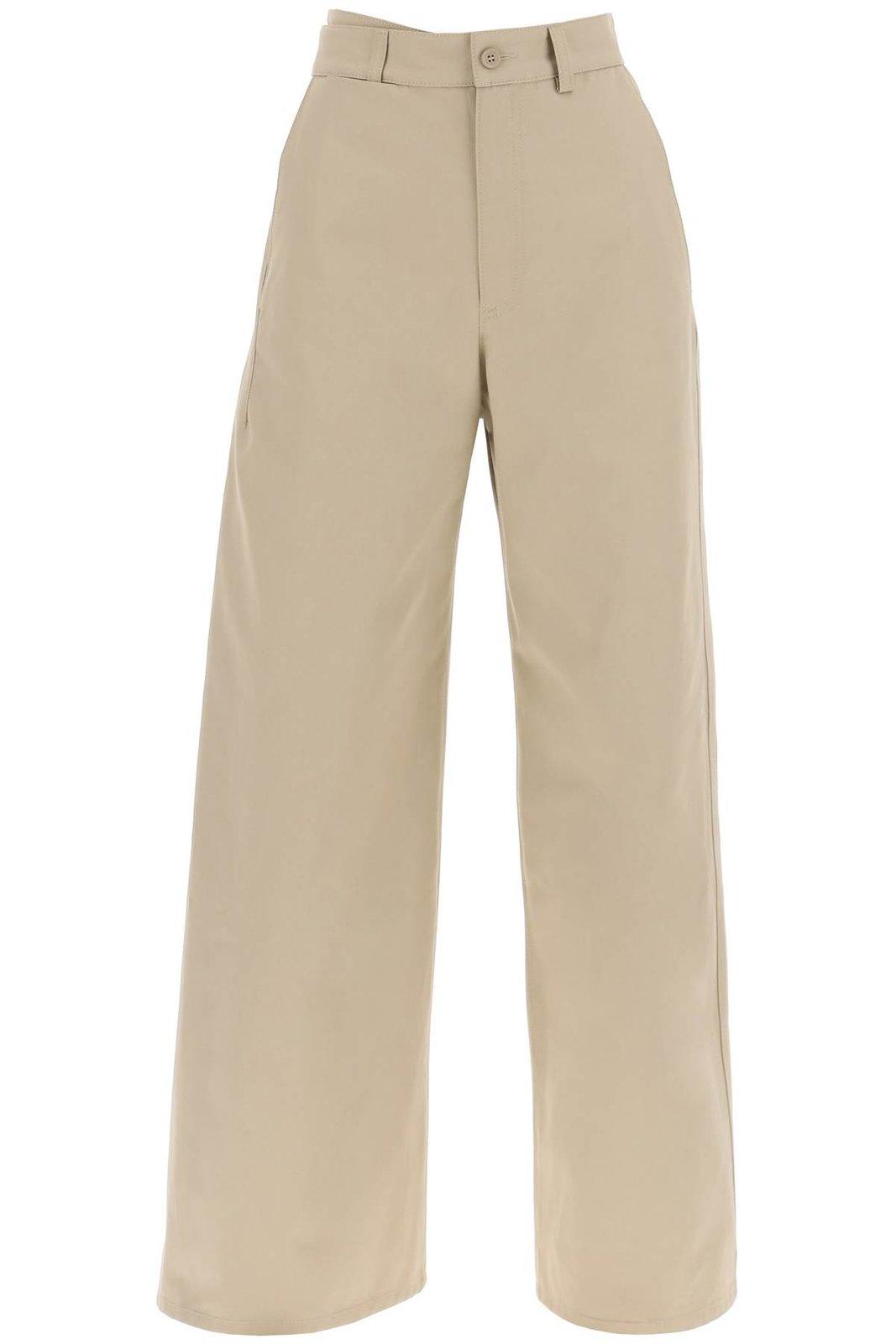 Mid-rise Wide Leg Pants