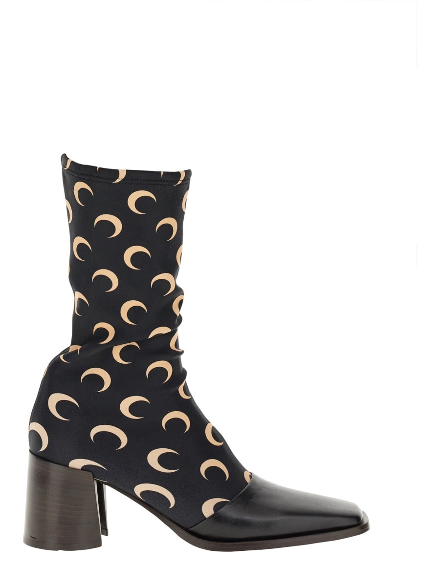 Shop Marine Serre Boot All Over Moon In Black