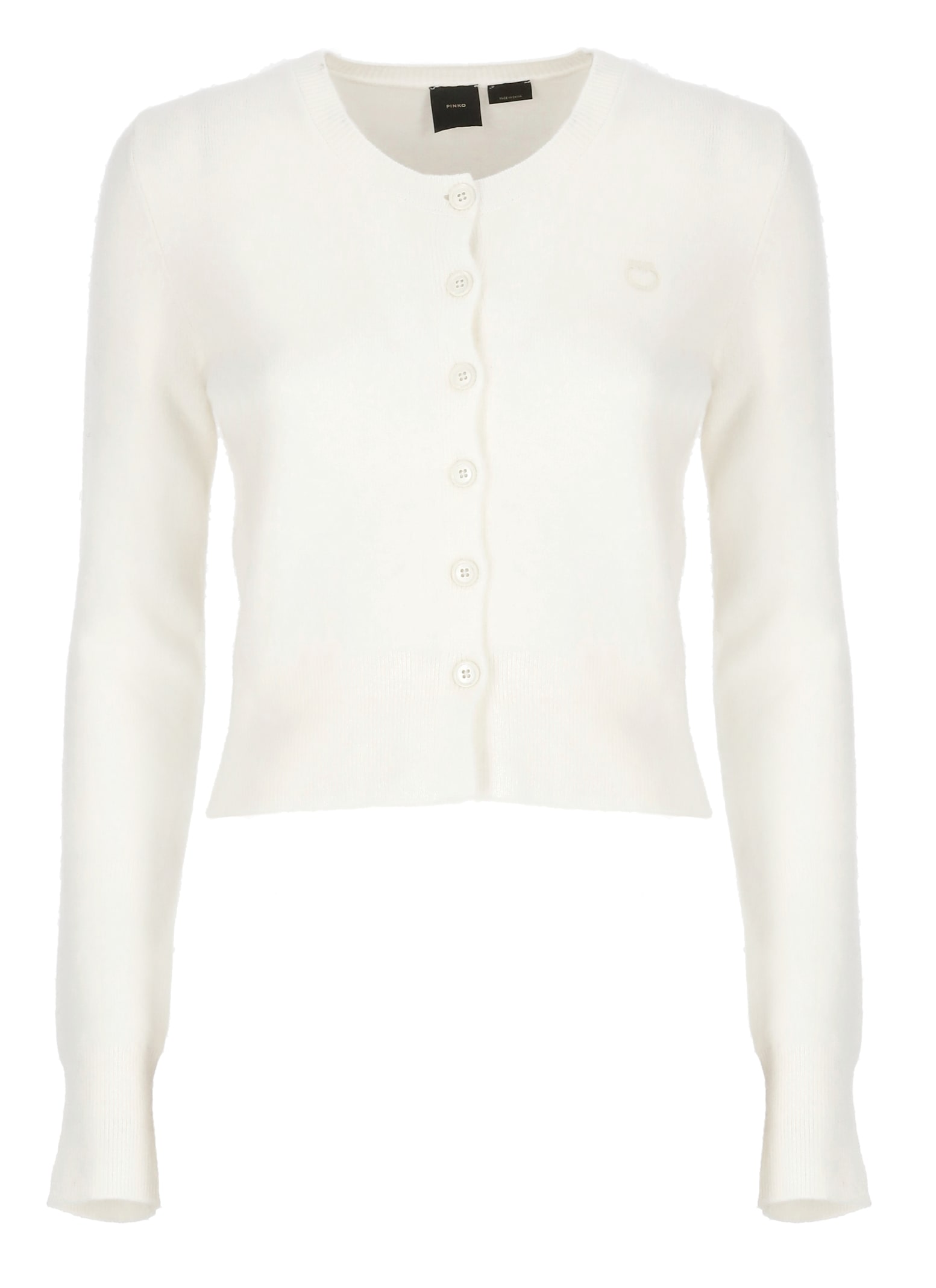 Shop Pinko Carattere Sweater In White