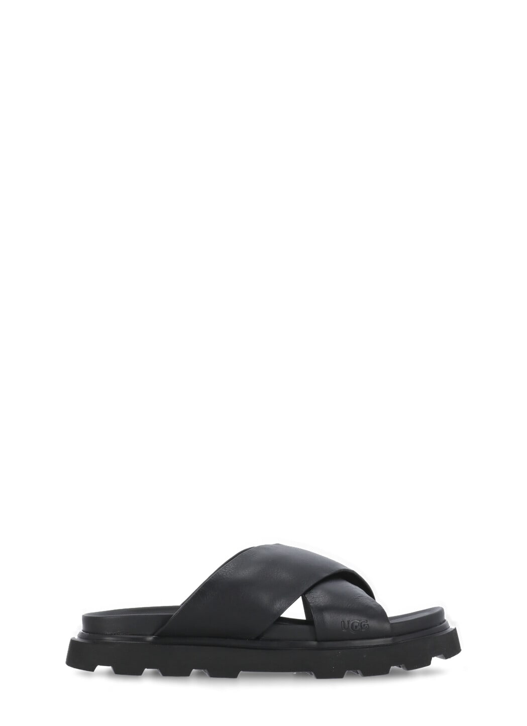 Shop Ugg Capitelle Crossband Sandals In Black