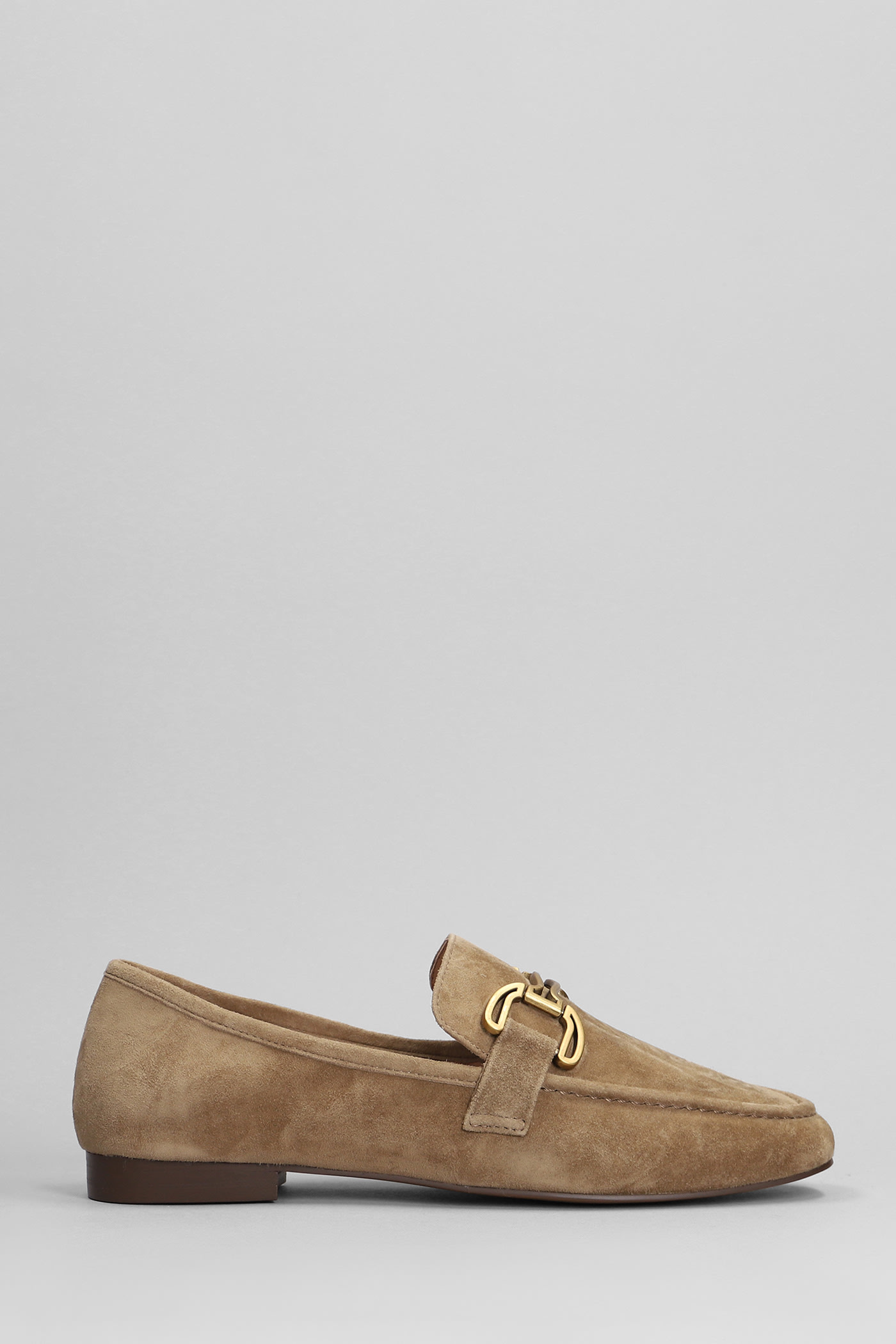 Shop Bibi Lou Zagreb Ii Loafers In Taupe Suede