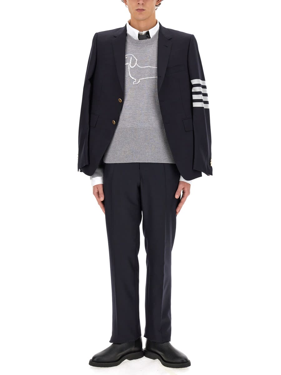 Shop Thom Browne Jersey Hector In Grey