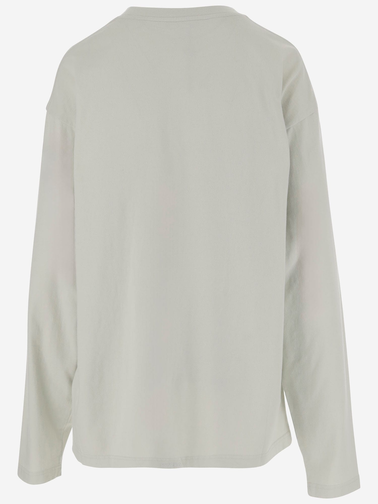 We11 Done Long-sleeved Cotton Sweater With Teddy Bear Print