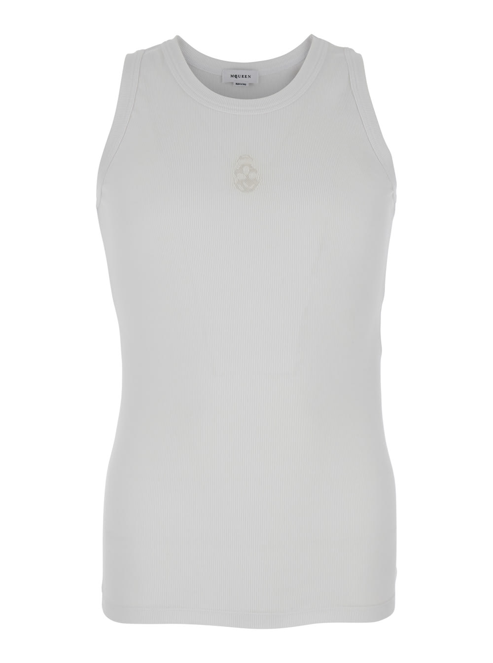 Tank Top In White Cotton