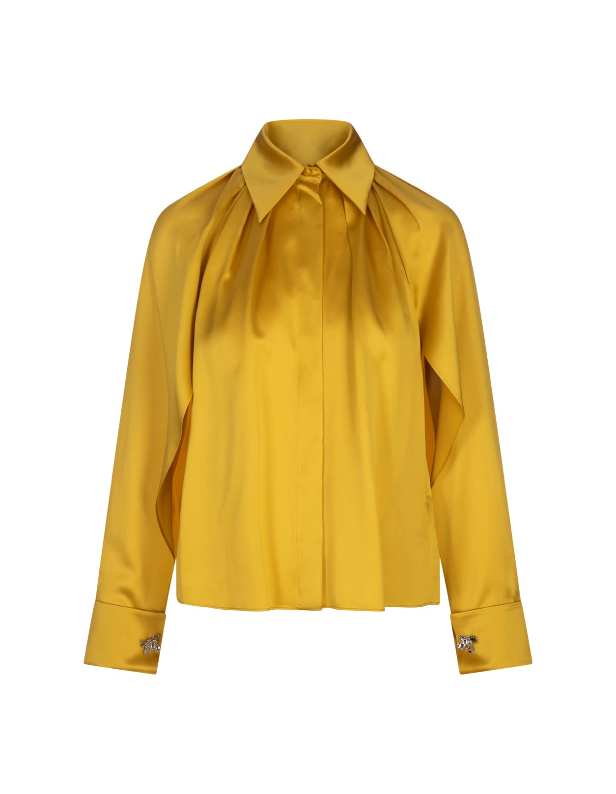 Max Mara Yellow Salice Shirt In Yellow