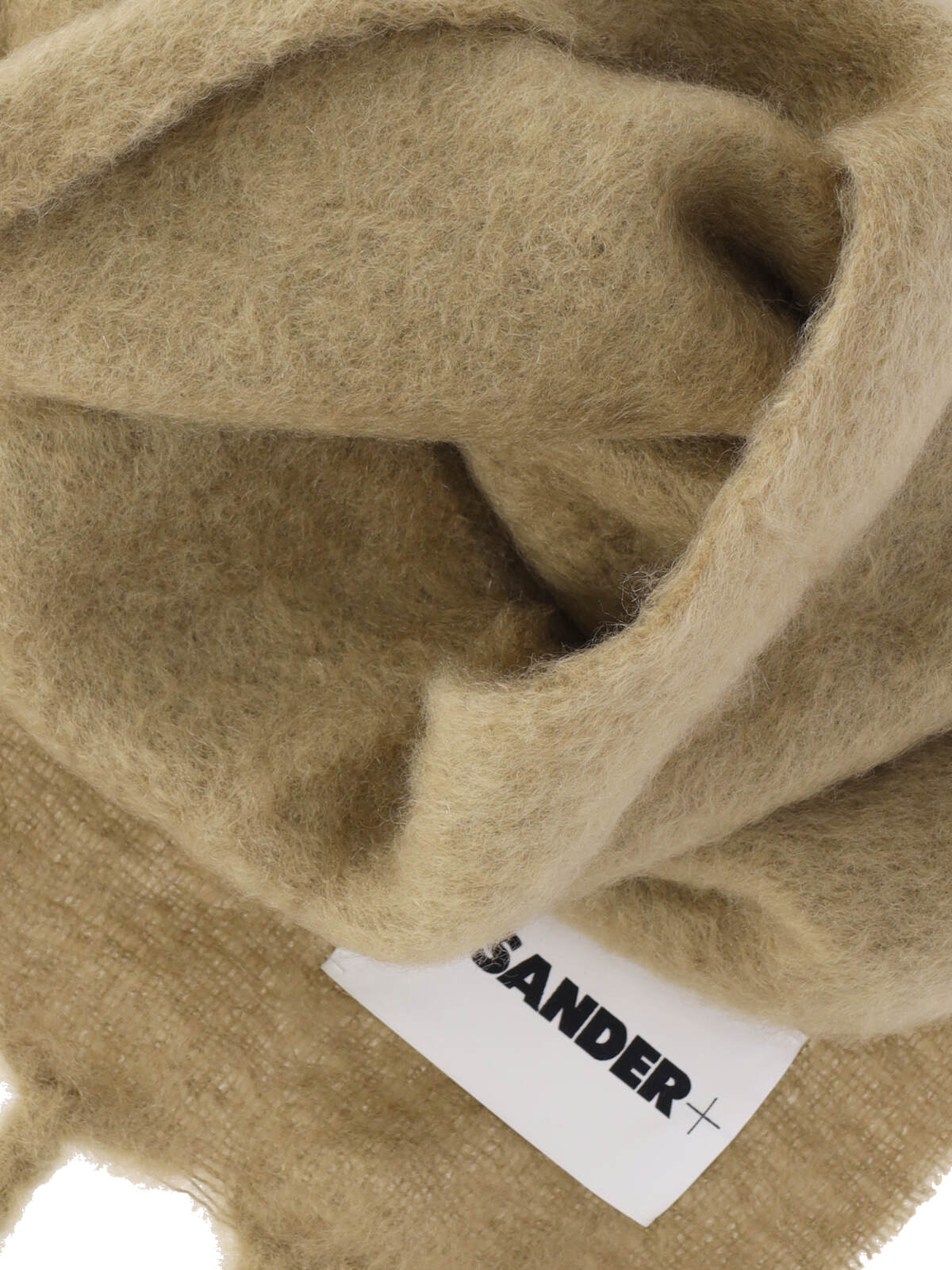 Jil Sander Fringed Scarf Soft Texture In Brown
