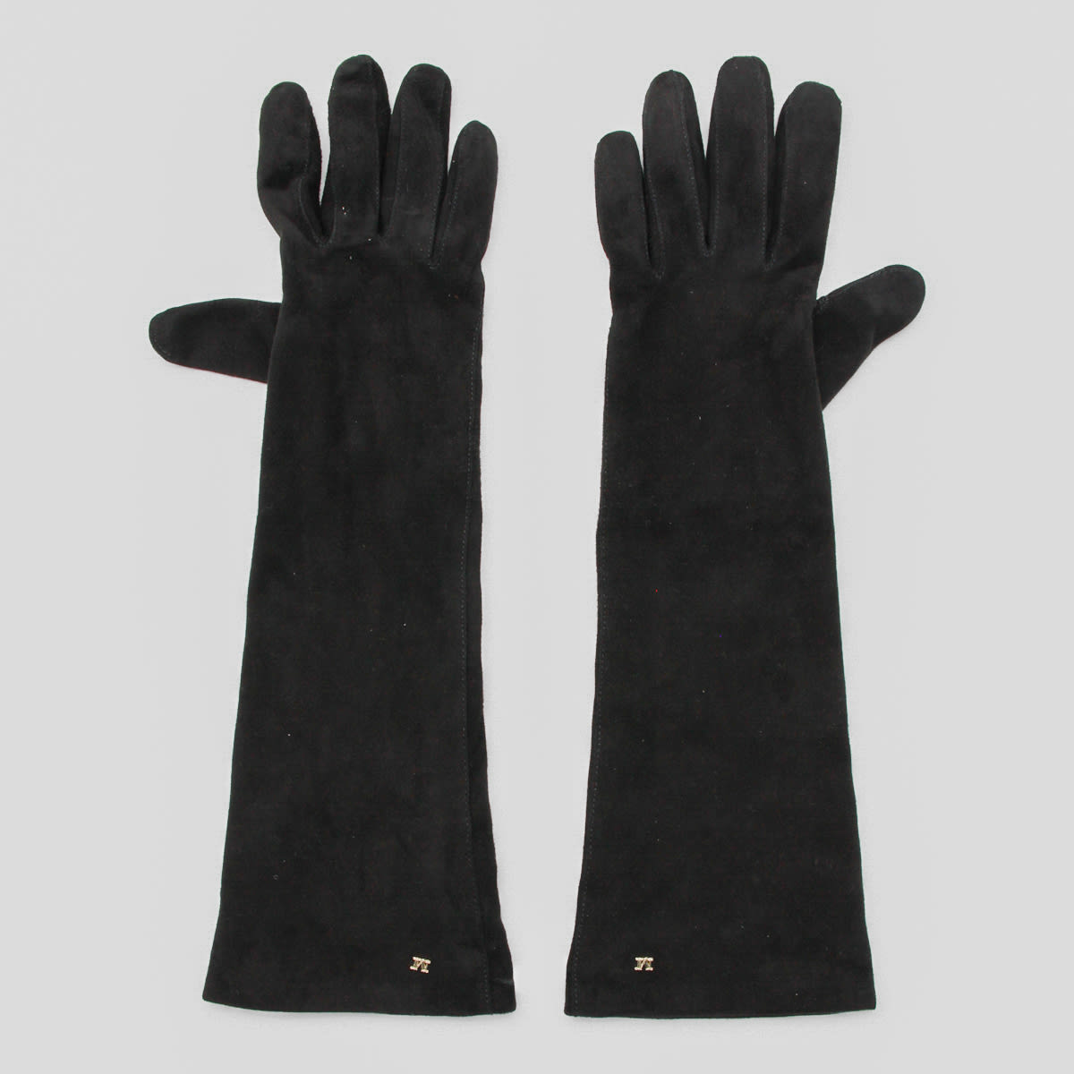 Max Mara Black Leather Gloves