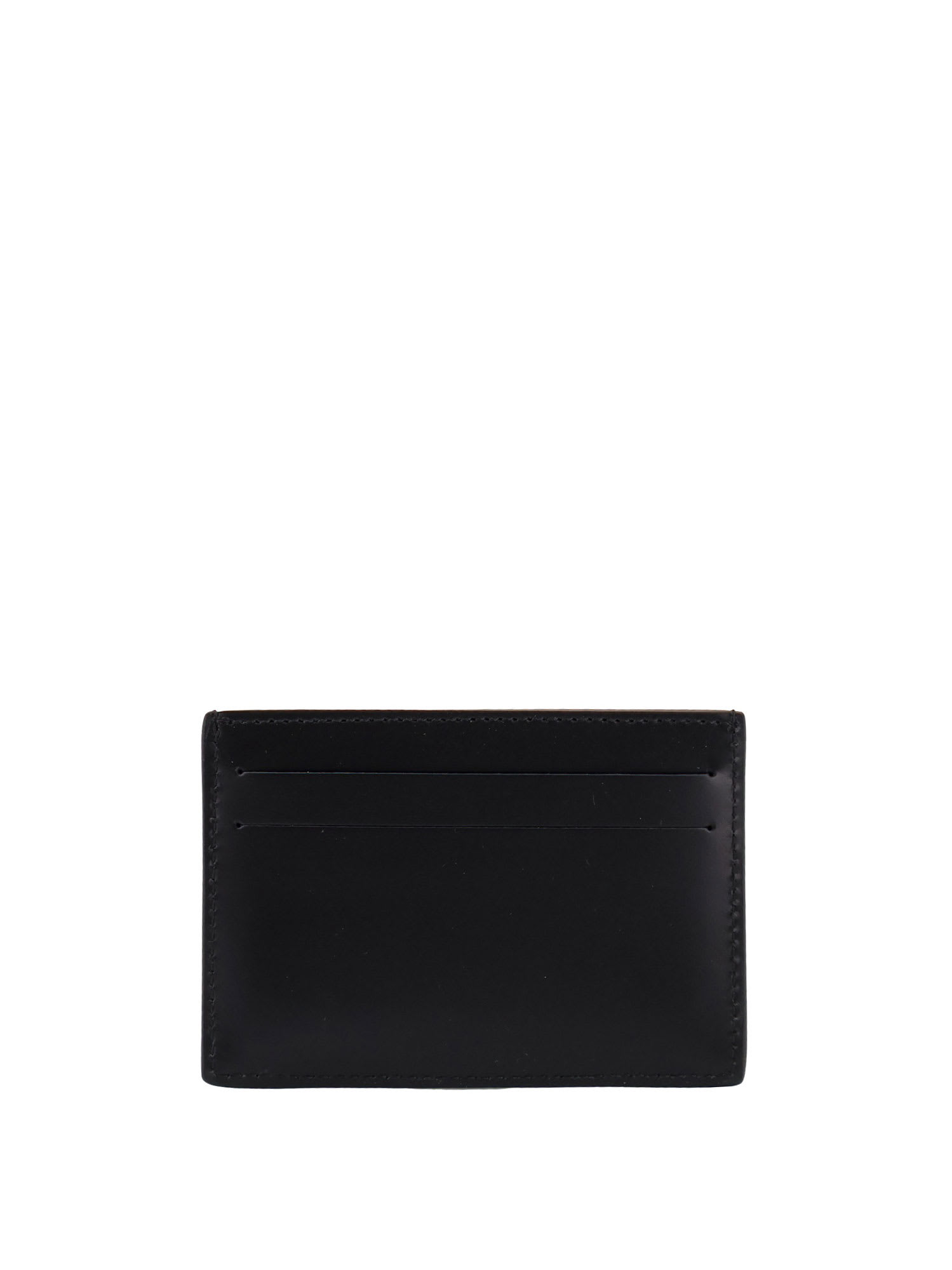 Fendi Flat Card Case Vit.king Wallets Black In Black