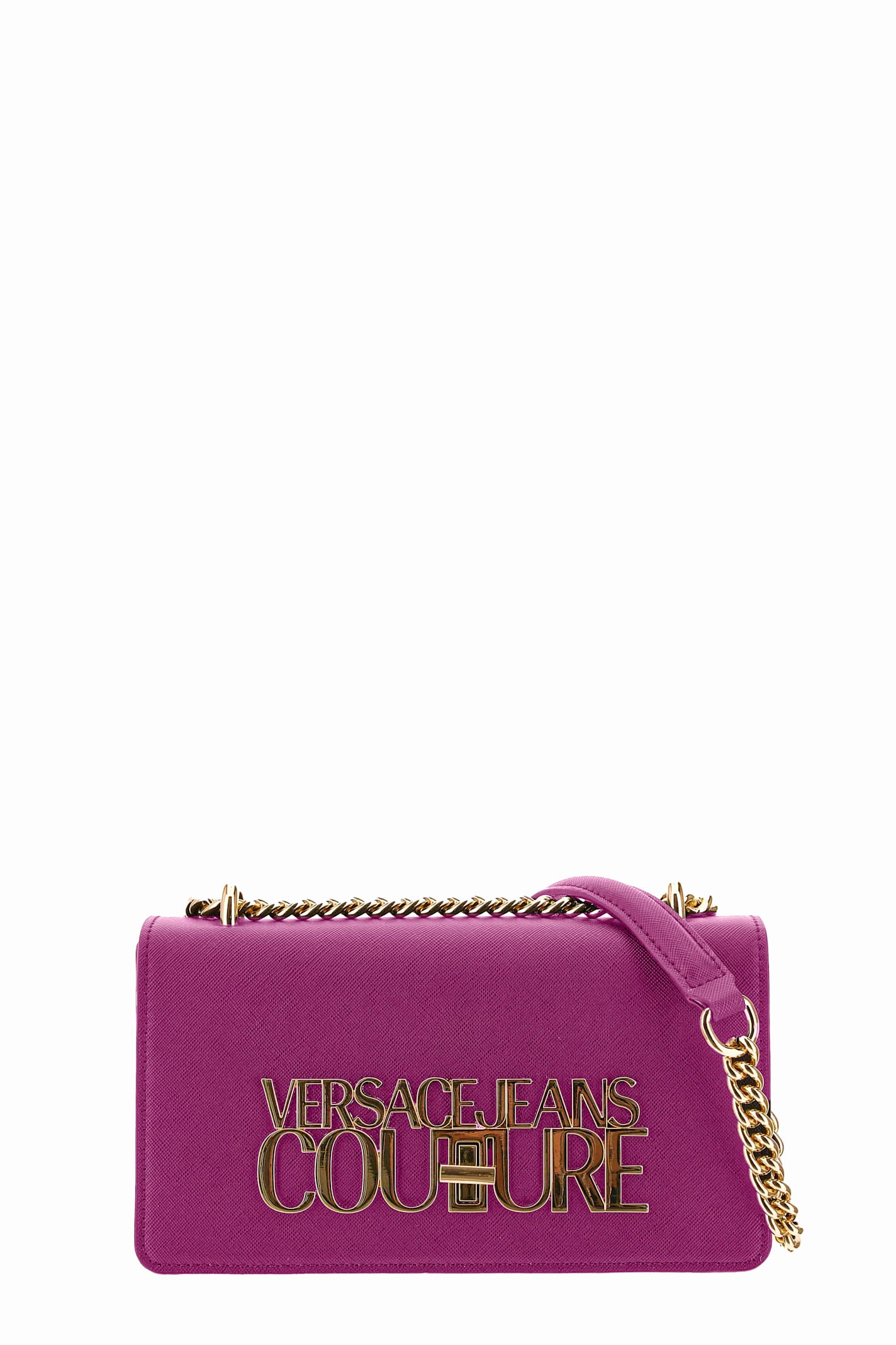 Shop Versace Jeans Couture Bag In Purple