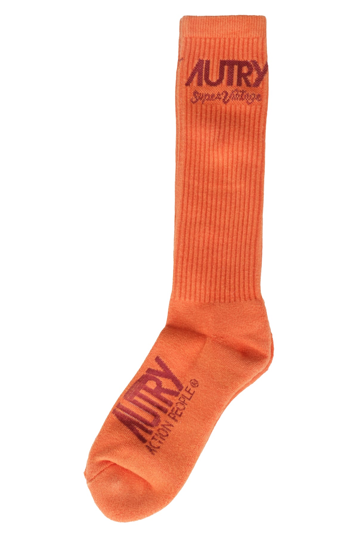 Shop Autry Socks Supervintage Unisex In Orange