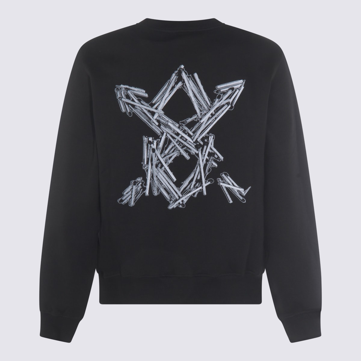 Daily Paper Matchstick Shield Sweatshirt In Black