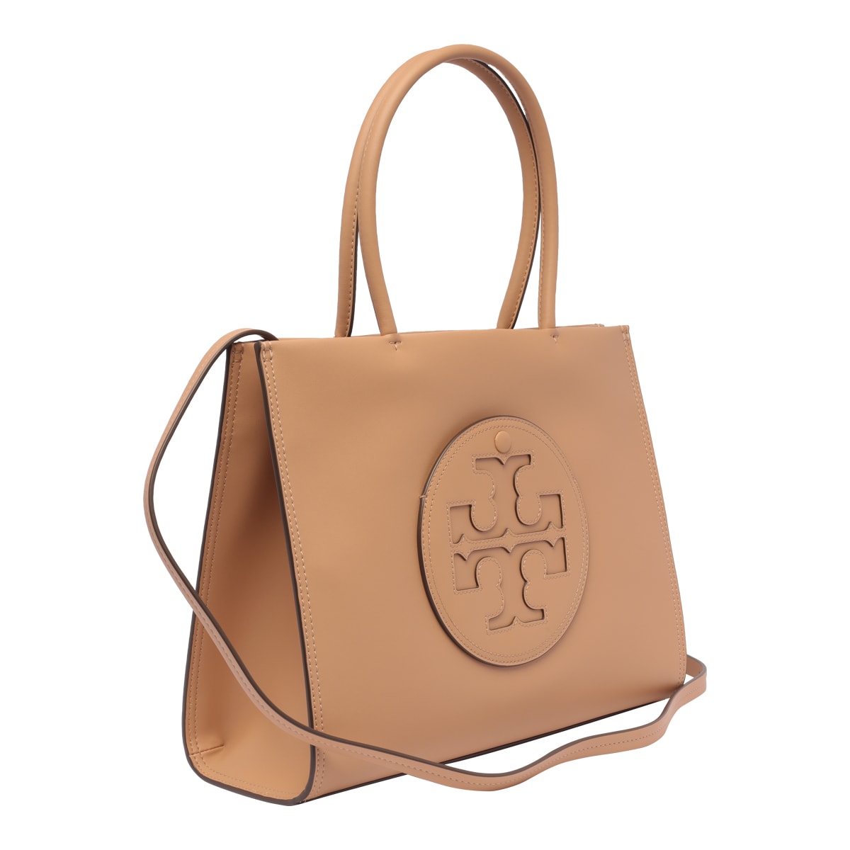 Shop Tory Burch Small Ella Tote Bag In Beige