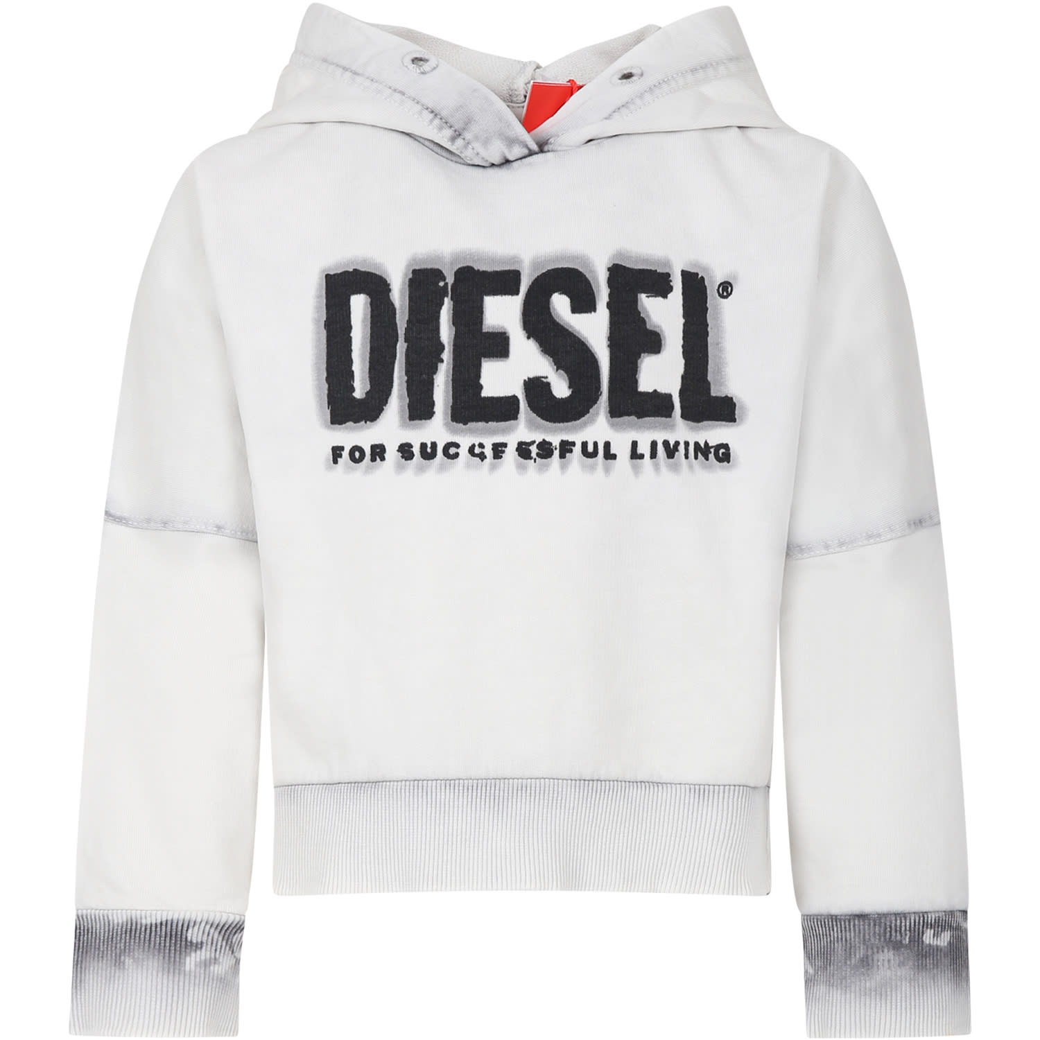 Diesel Kids' Ivory Sweatshirt For Boy With Logo