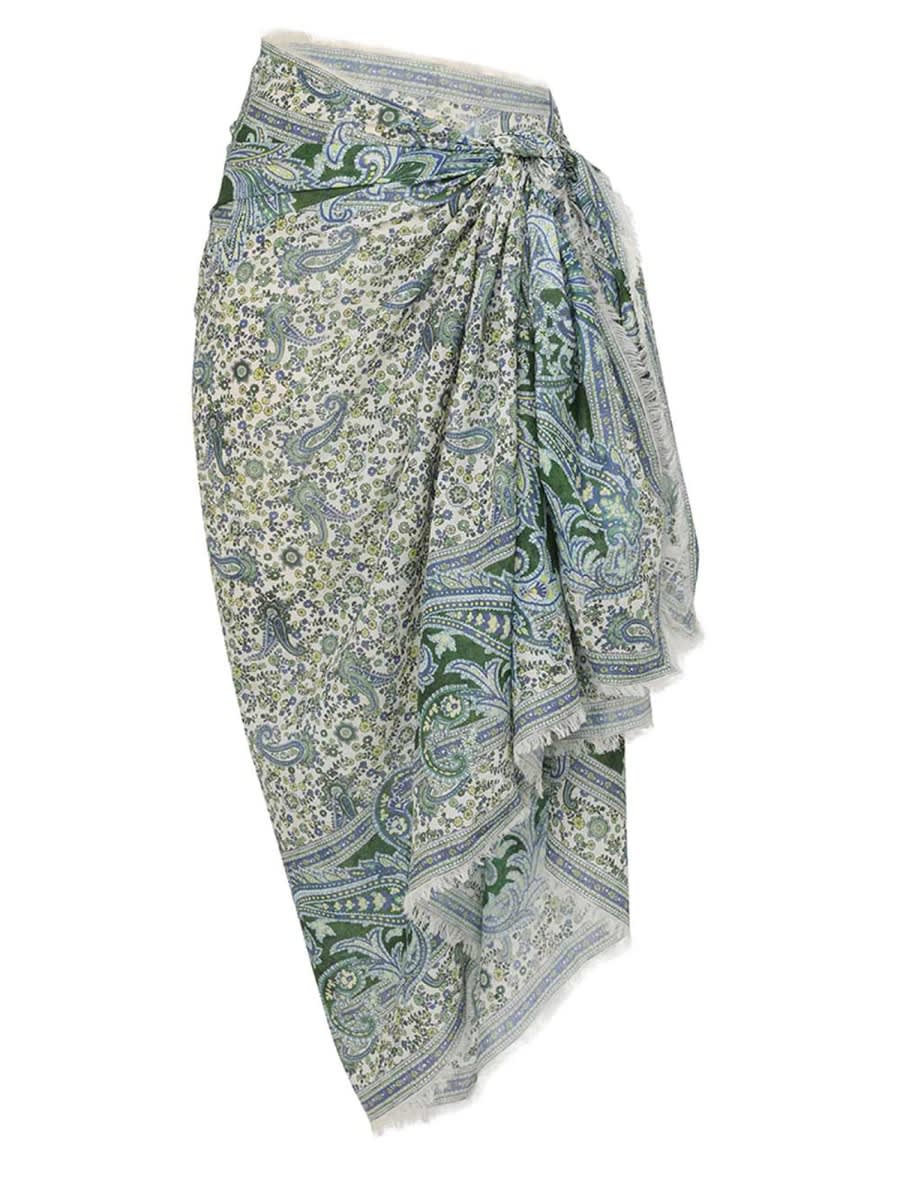 Shop Zimmermann Printed Pareo In Green