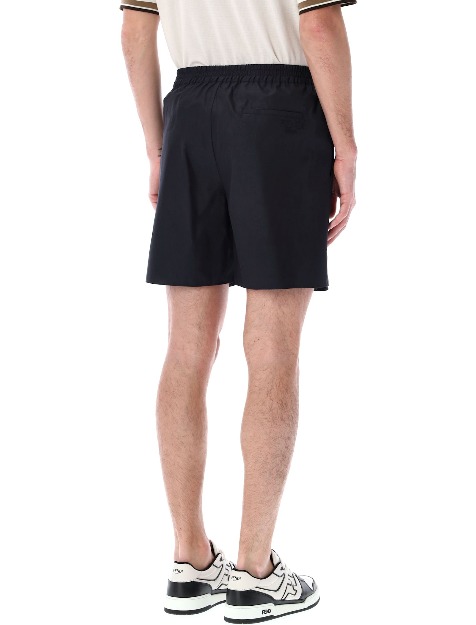 Fendi Men's Bermuda Shorts In Nero