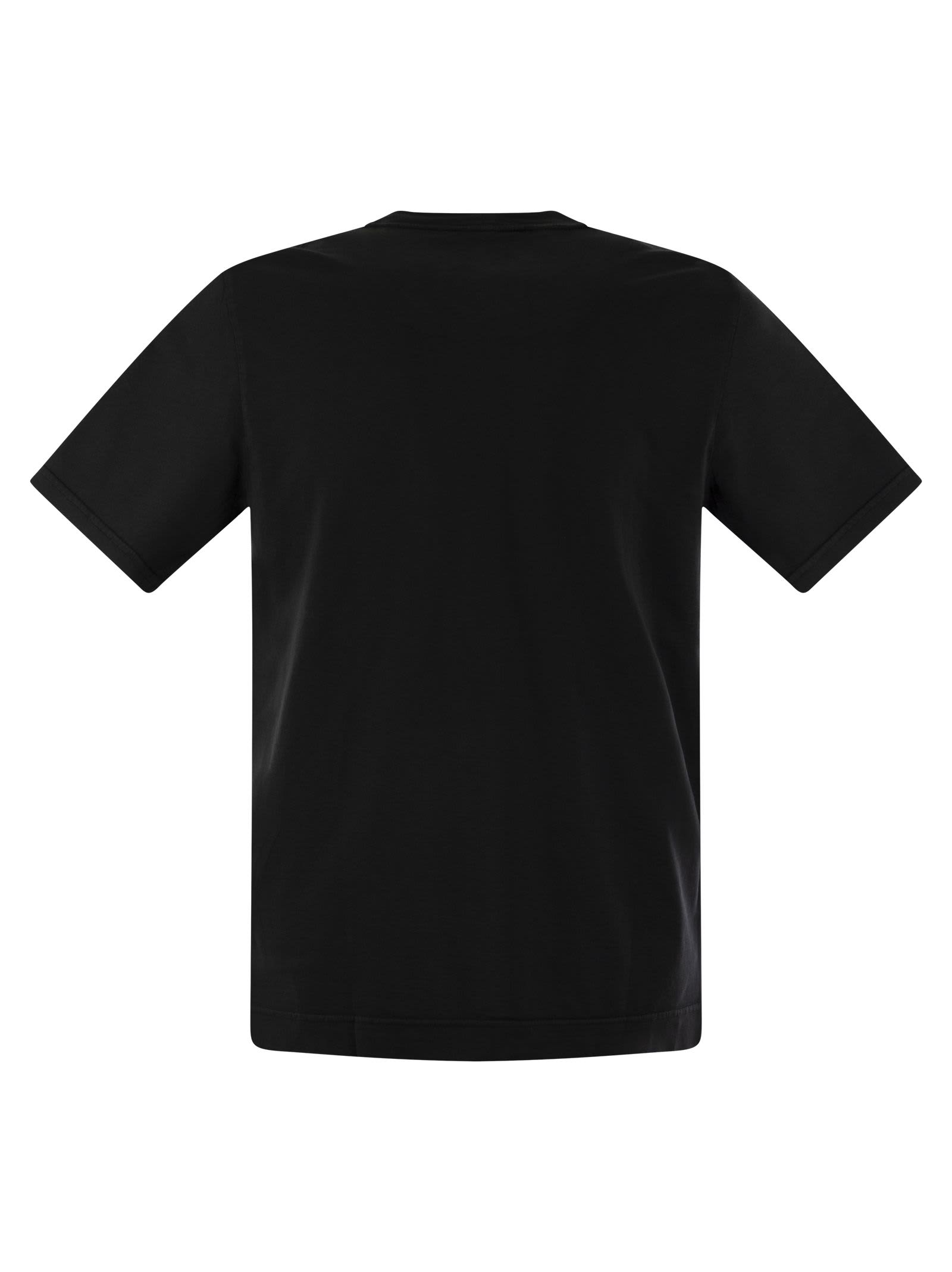 Fedeli Black Cotton Sweater In Black