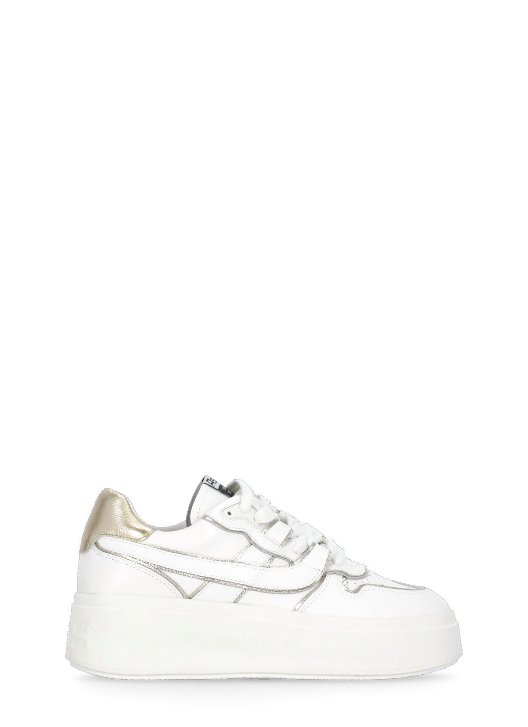 Ash Low Top Leather Match Sneakers Metallic Platform