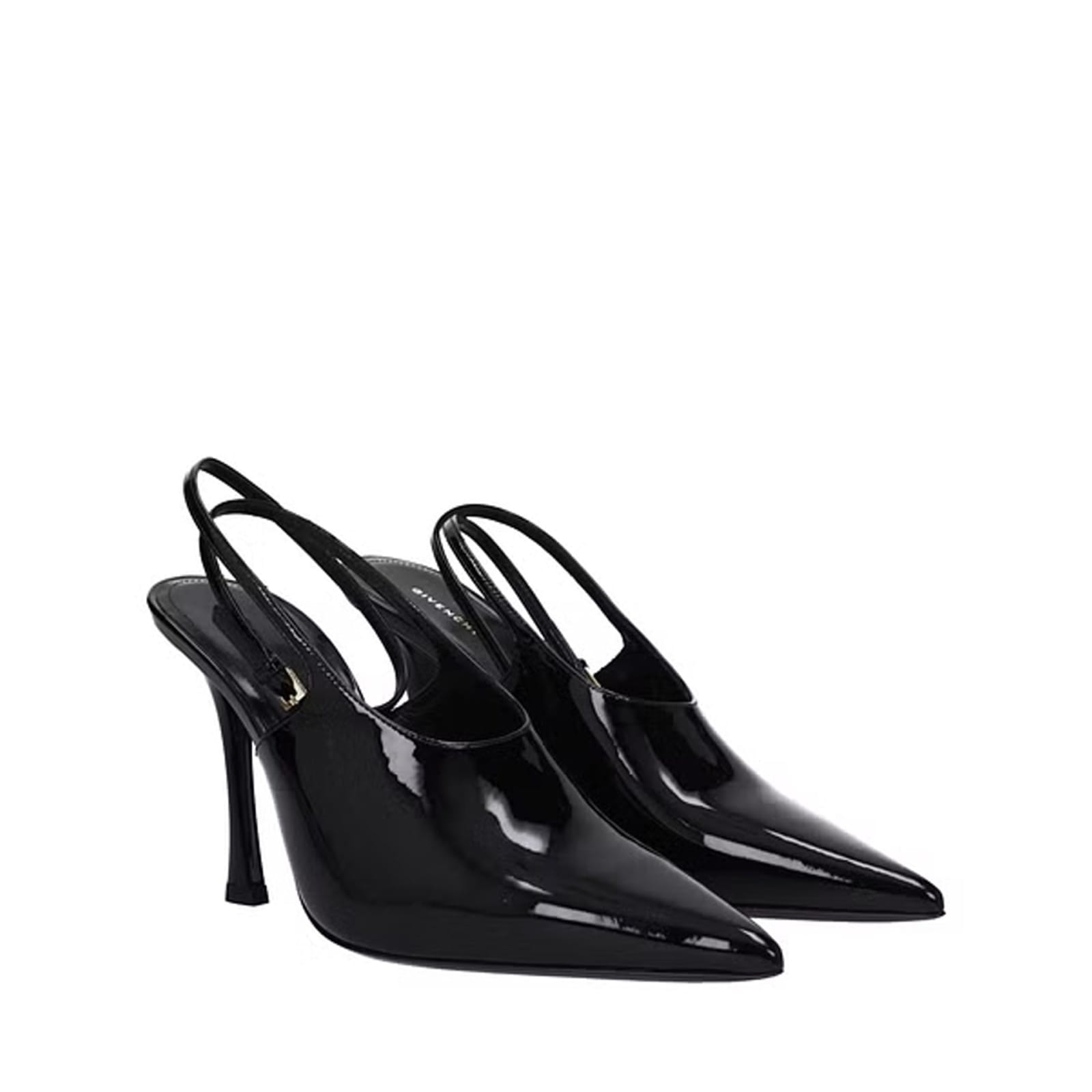 Shop Givenchy Leather Slingback Pumps In Black