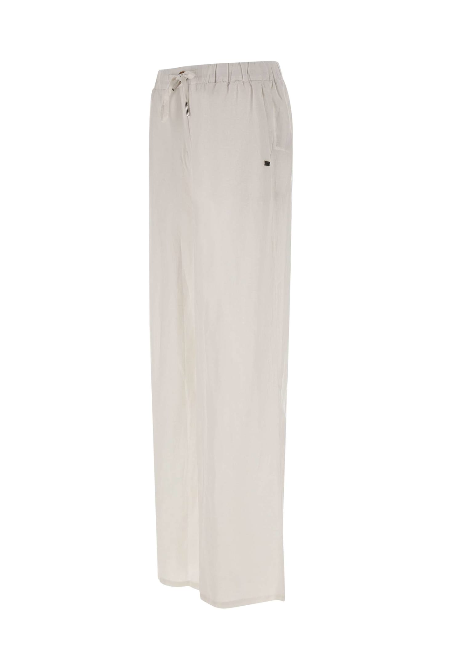 Shop Sun 68 Linen Jogger In White