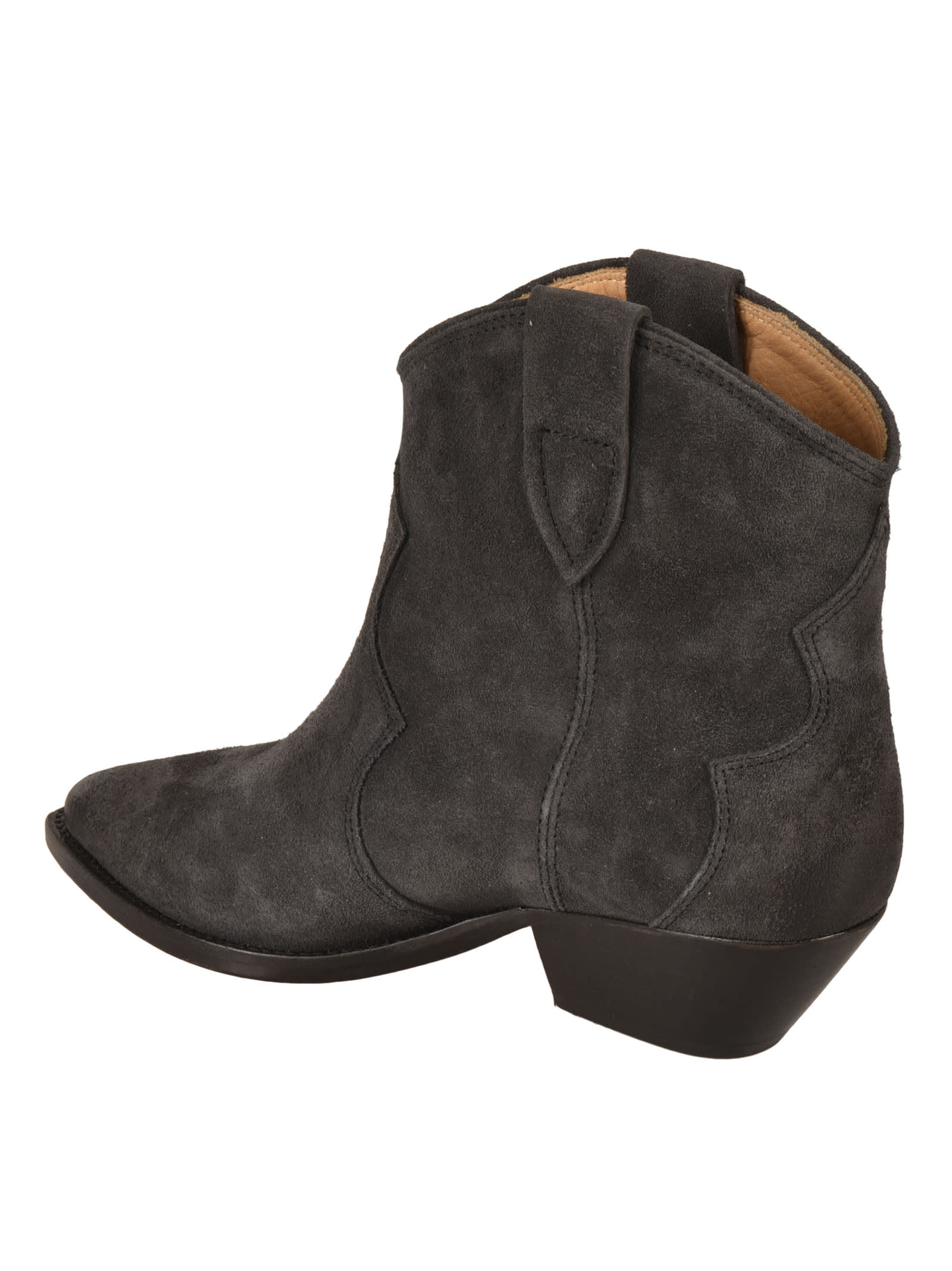 Shop Isabel Marant Pointed Toe Ankle Boots In Black