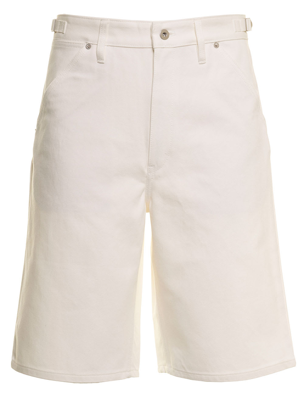 Jil Sander Man White Denim Bermuda Shorts