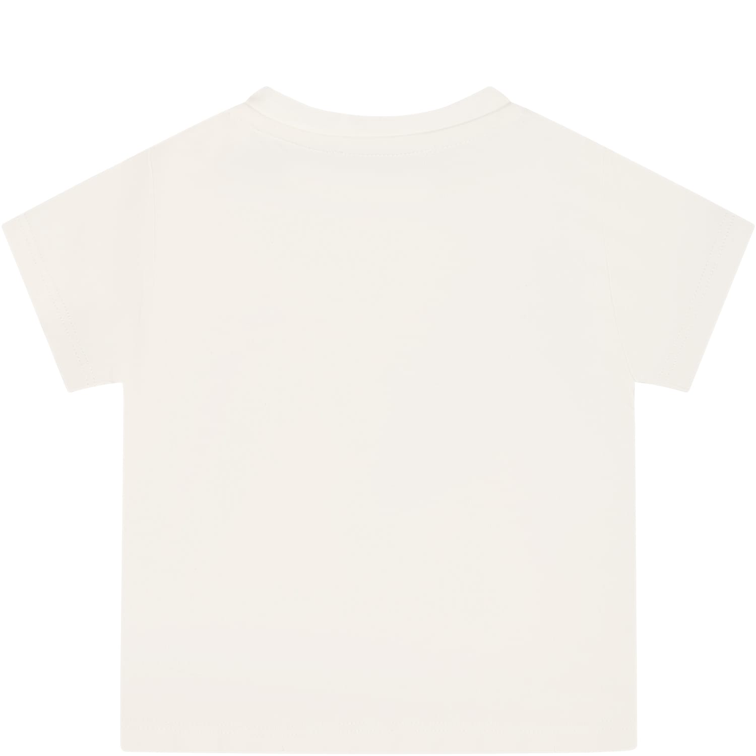 Shop Versace White T-shirt For Baby Girl With Logo