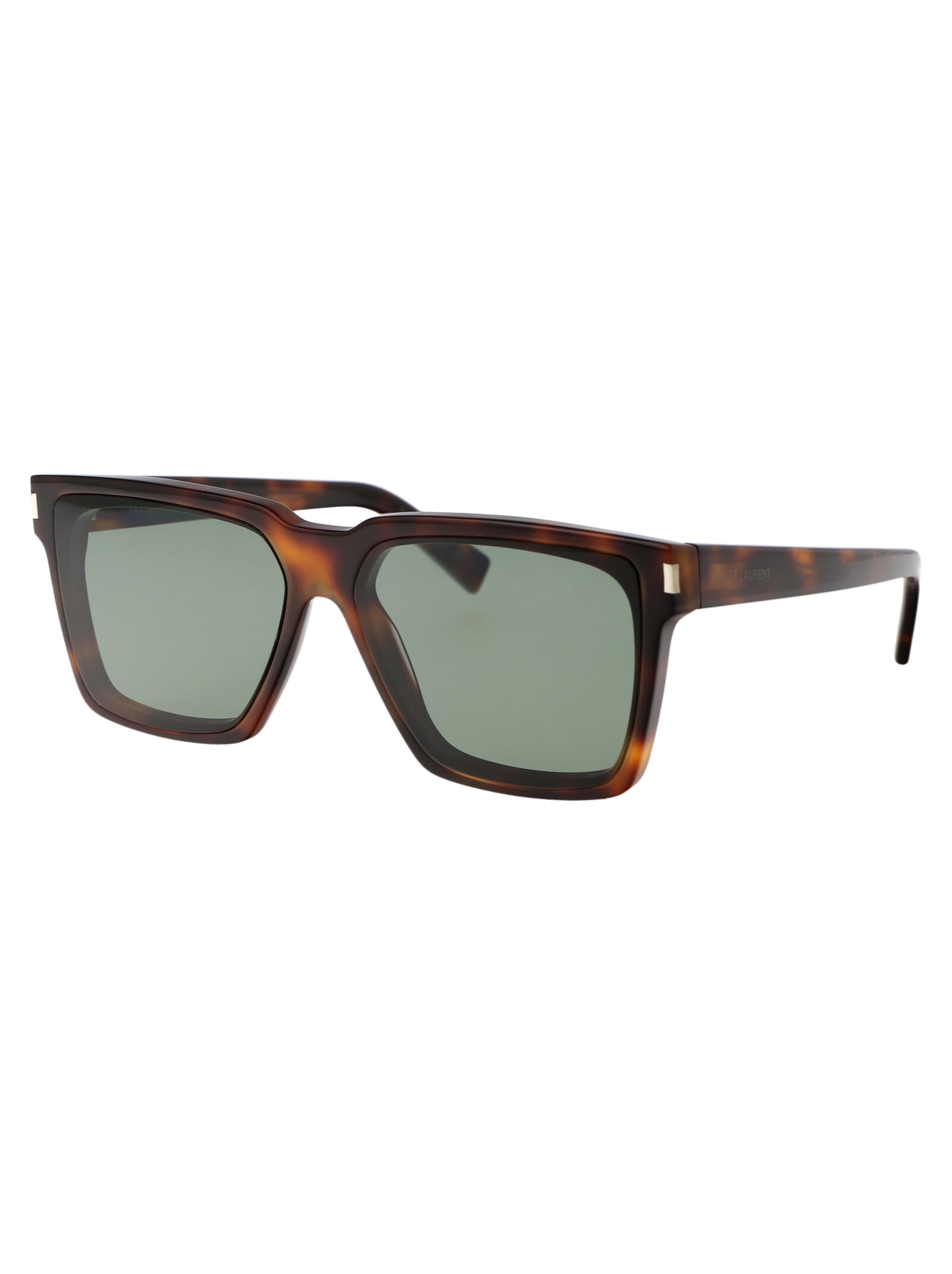 Saint Laurent Sl 610 Sunglasses In 003 Havana Havana Green