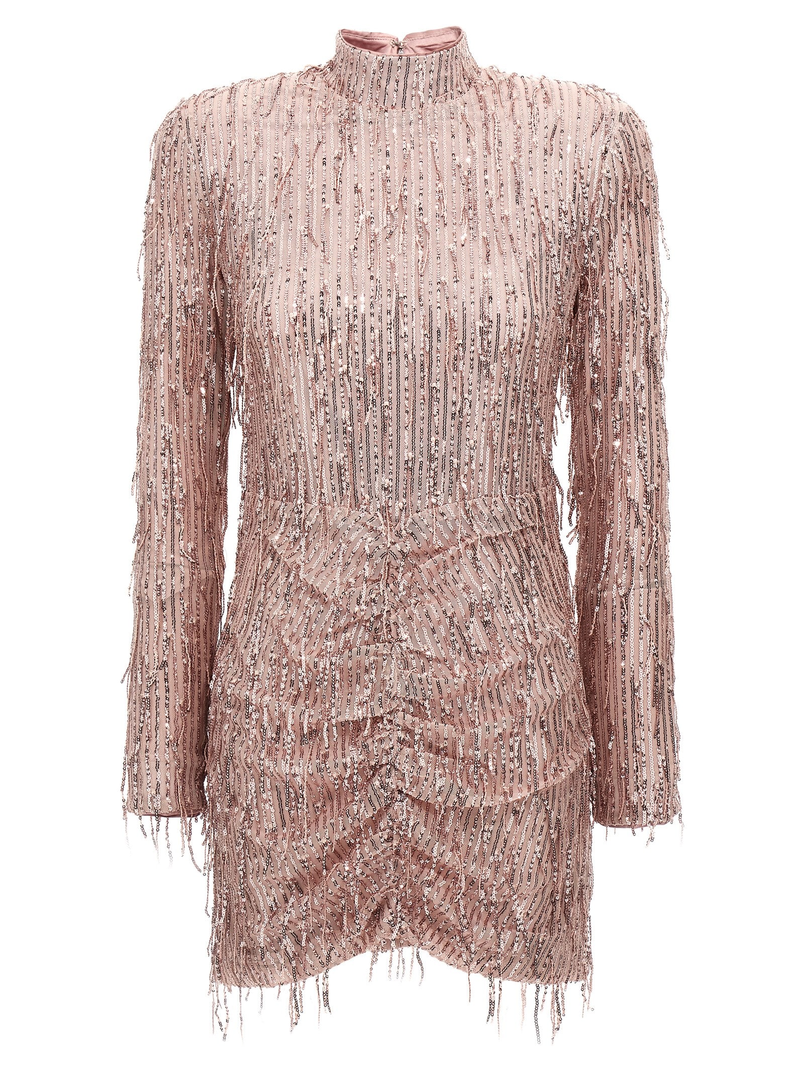 sequin Fringe Mini Dress