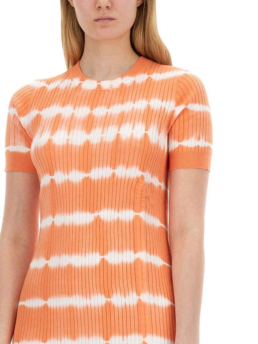 Shop Ps By Paul Smith Knit Dress In Orange