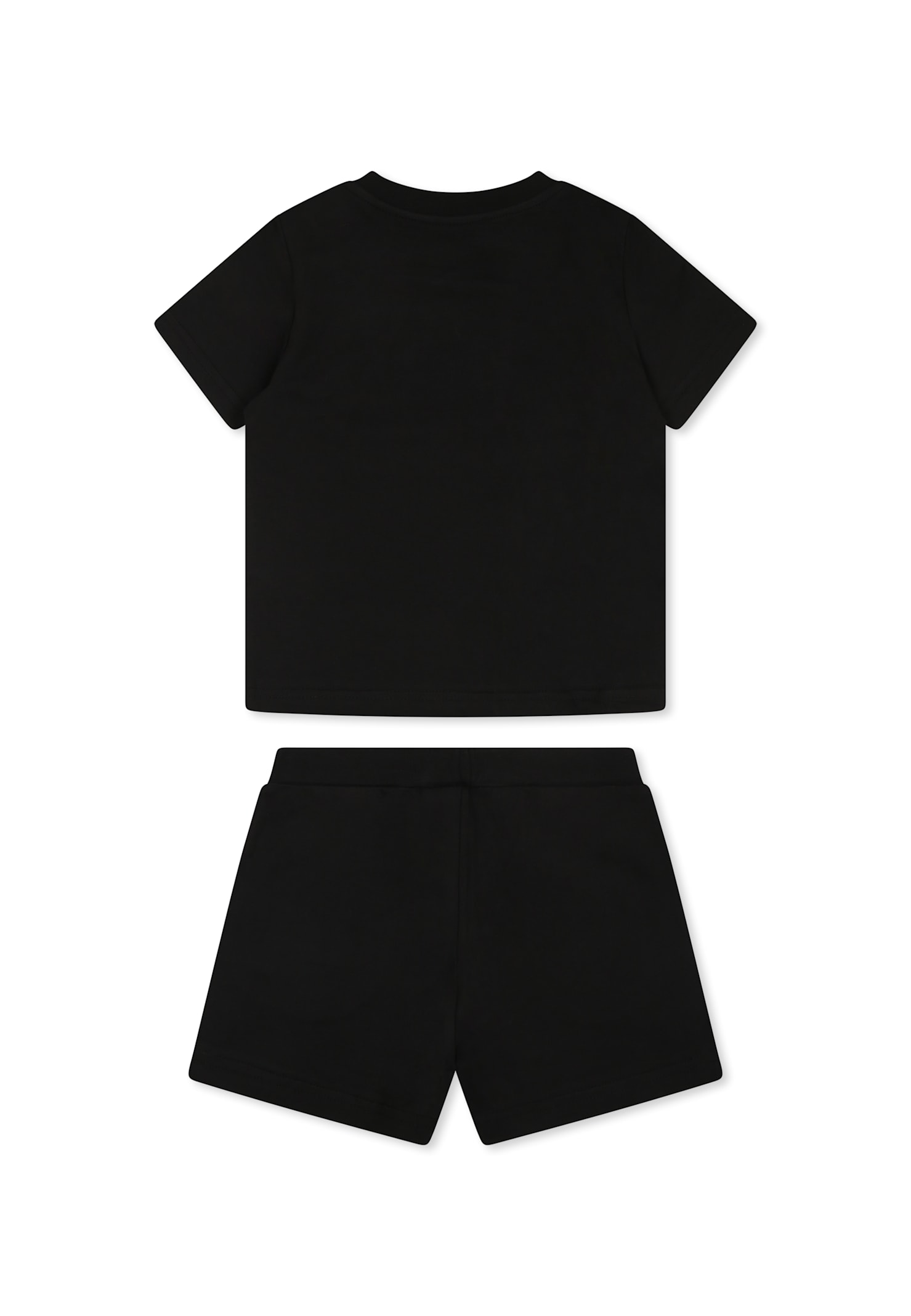 Dsquared2 Black Set For Baby Boy With White Logo In Black