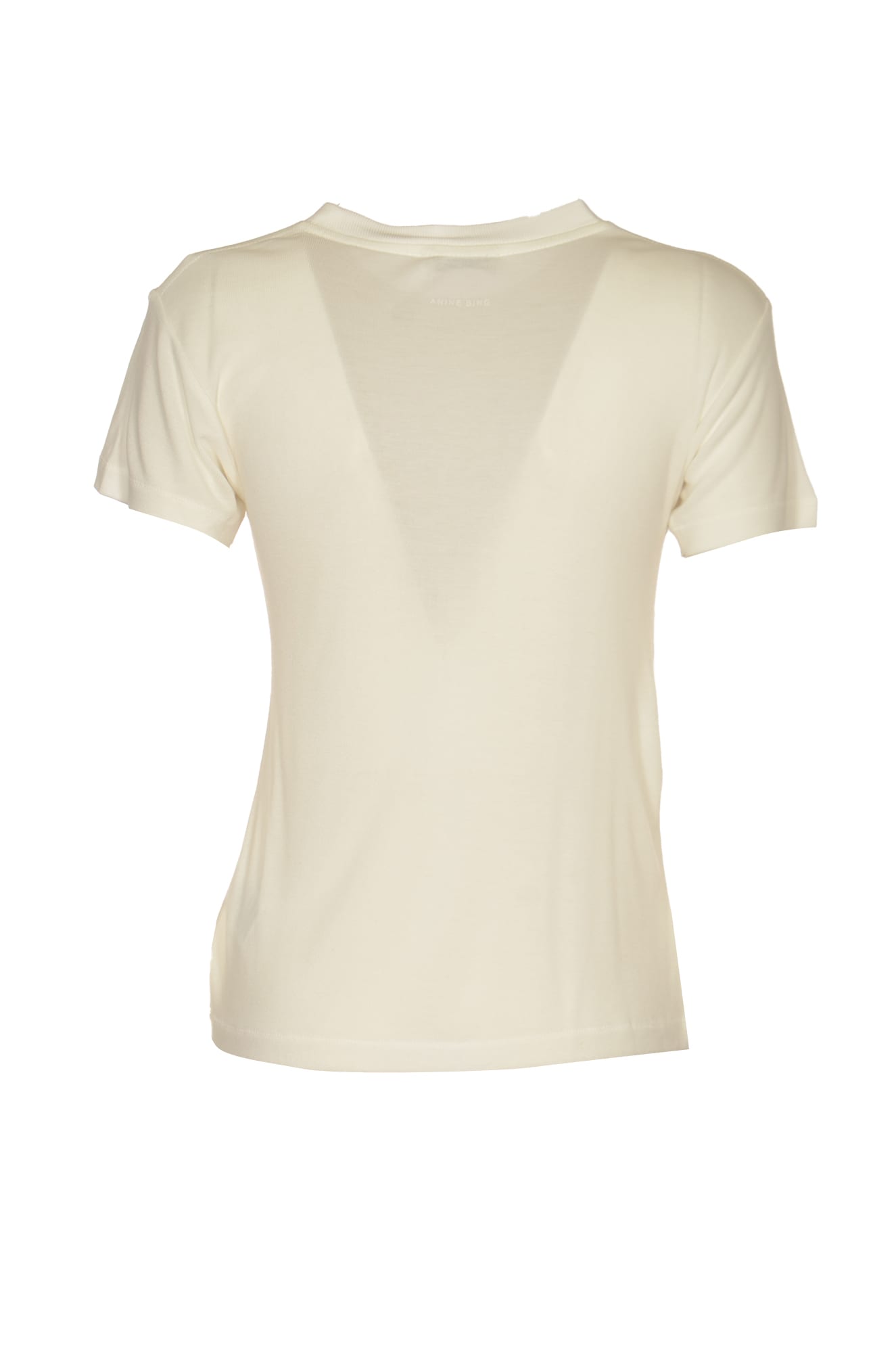 Shop Anine Bing Amani T-shirt In Off White