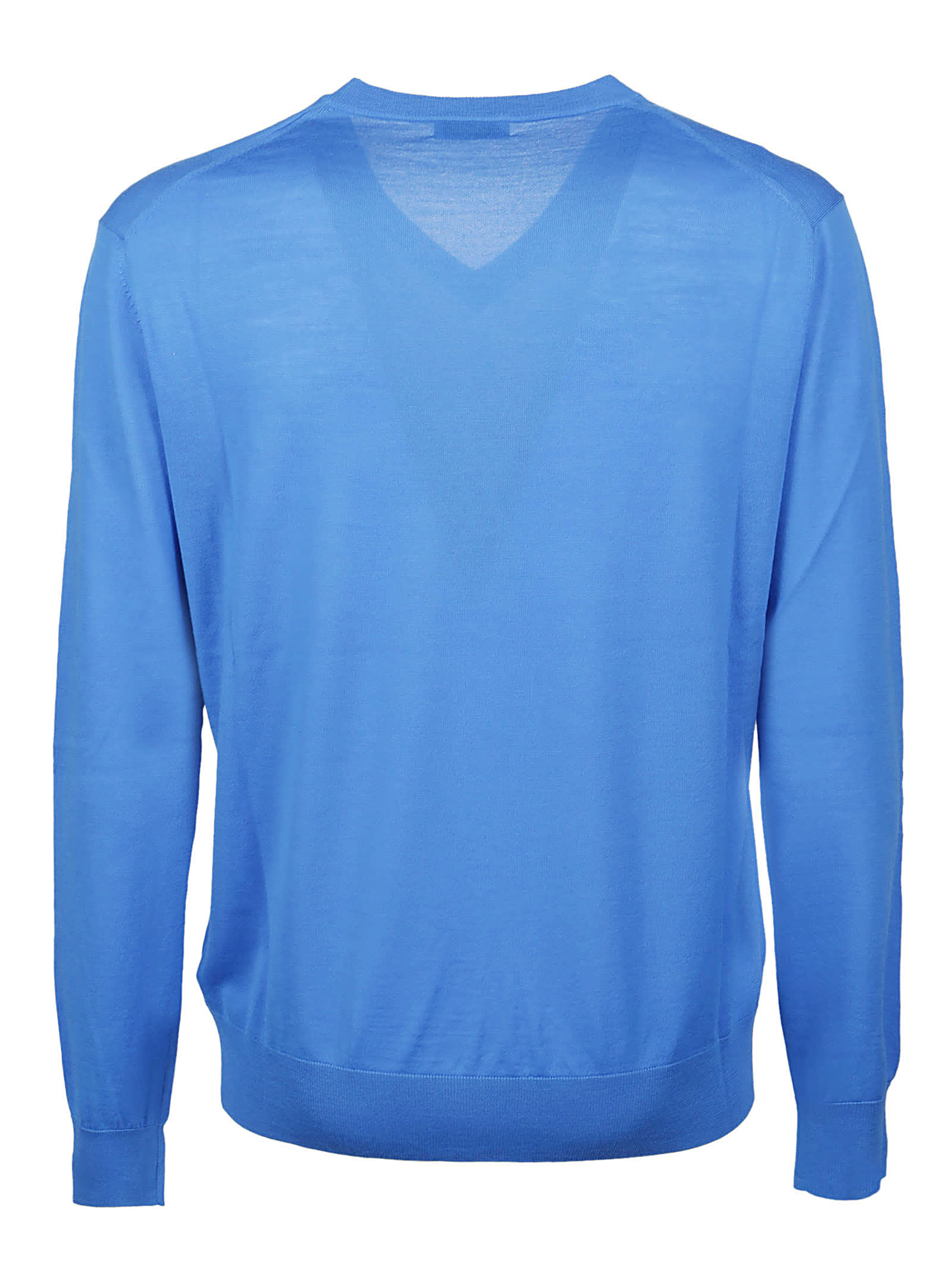 Shop Ballantyne Plain Sweater In Cobalto