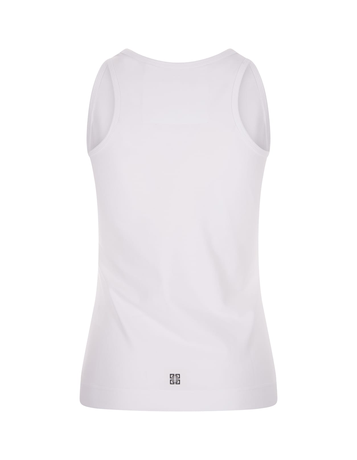 Shop Givenchy Archetype Tank Top In White Cotton