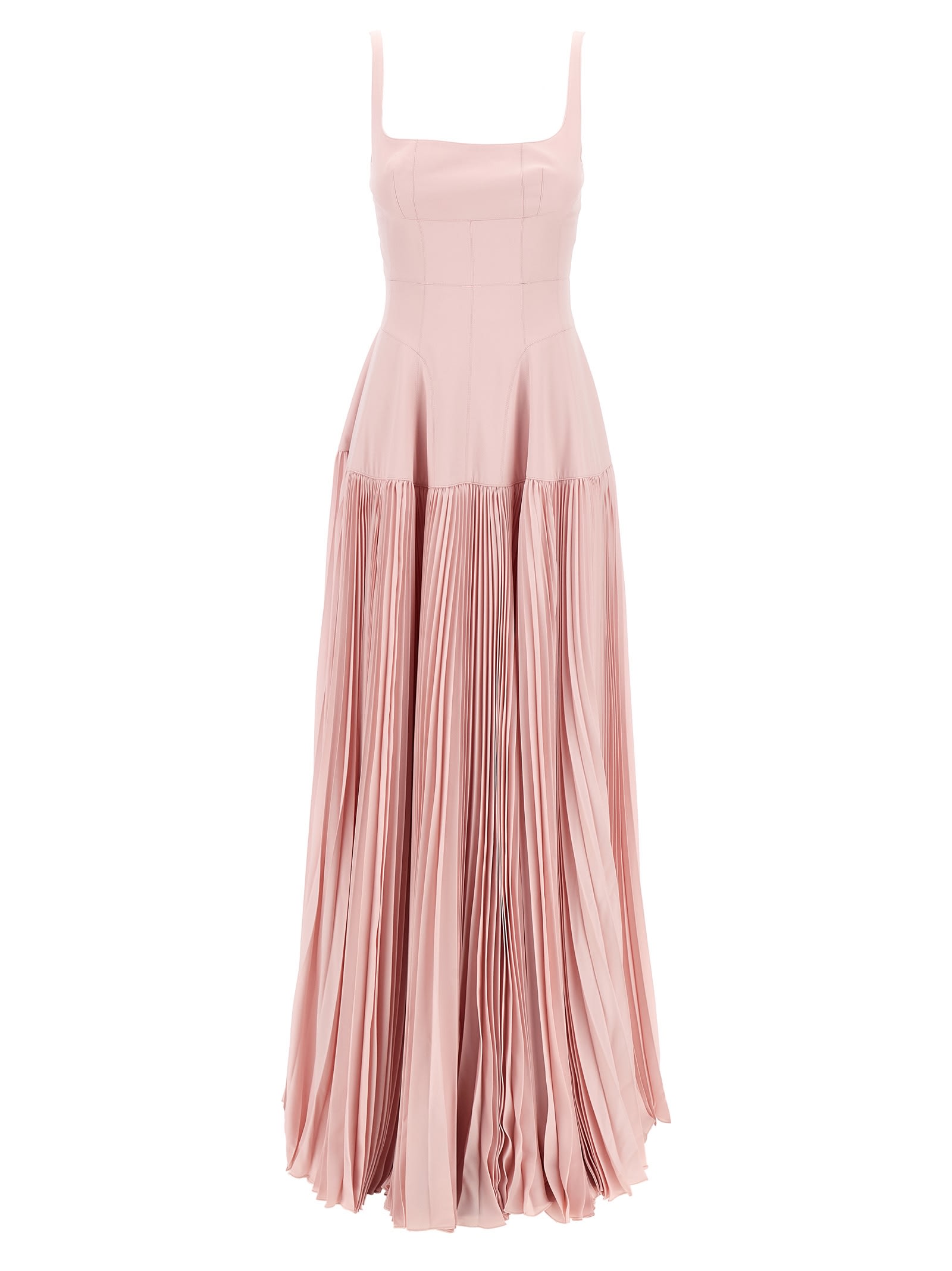 Long Pleated Dress