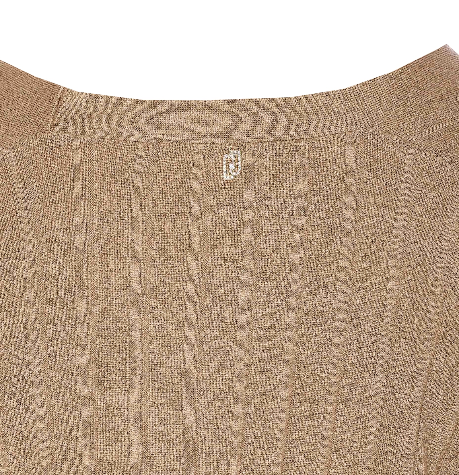 Liu •jo Knitwear Cardigan Cropped Length Long Sleeves In Beige