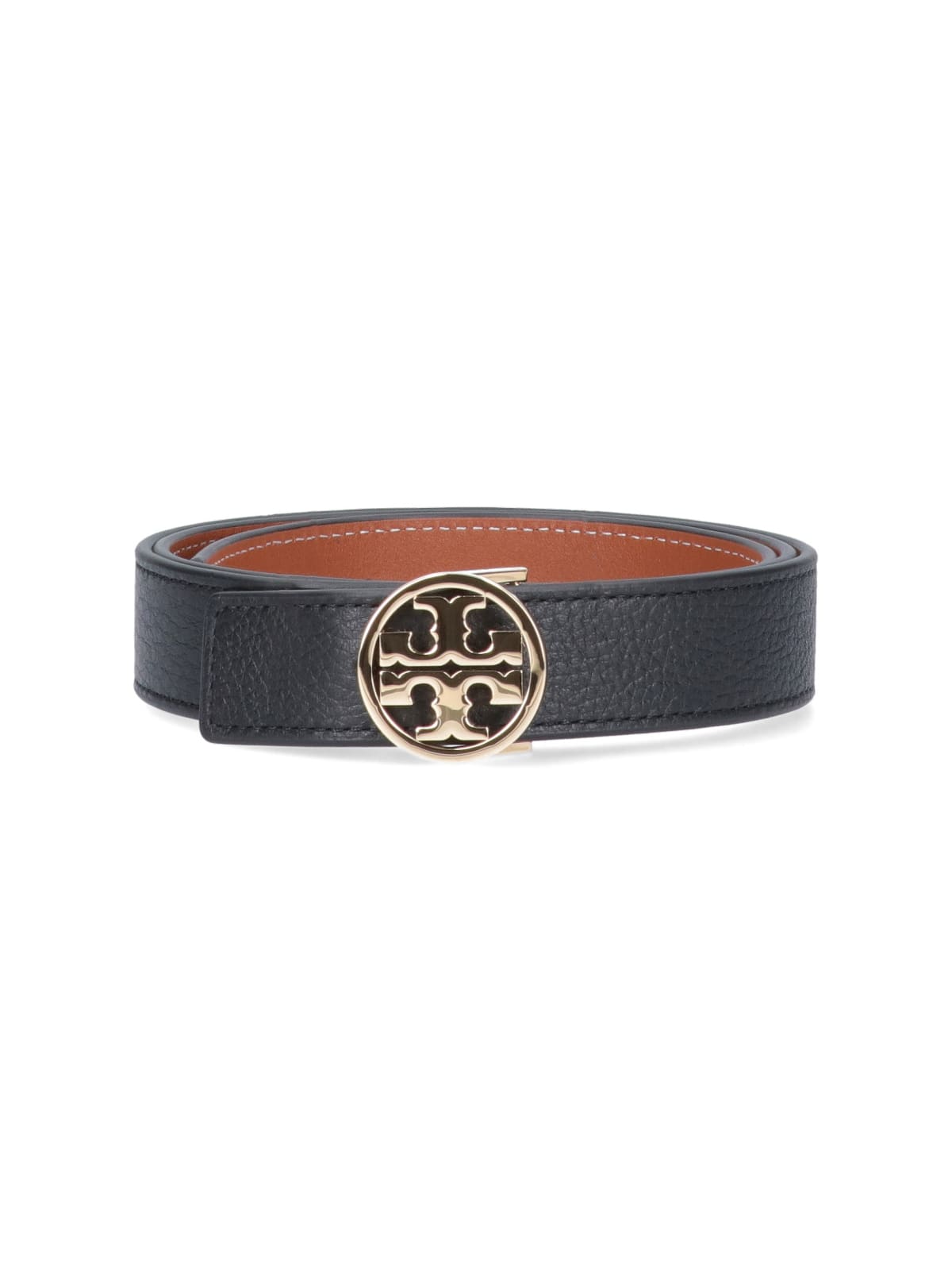 Shop Tory Burch Reversible Belt Miller In Black