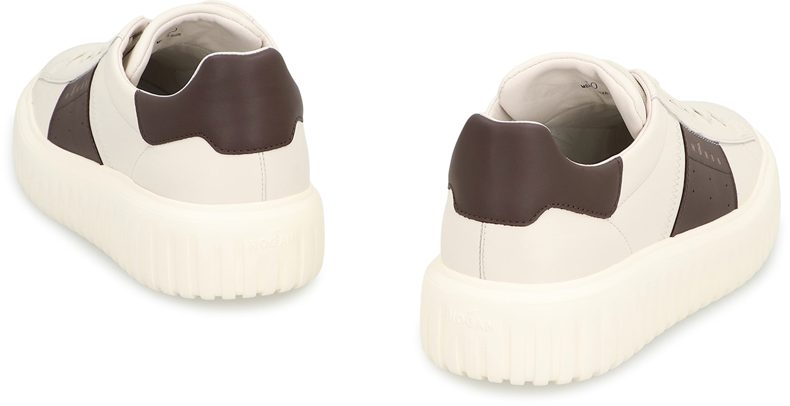 Hogan Sneakers Striped Panel Flat Sole In White